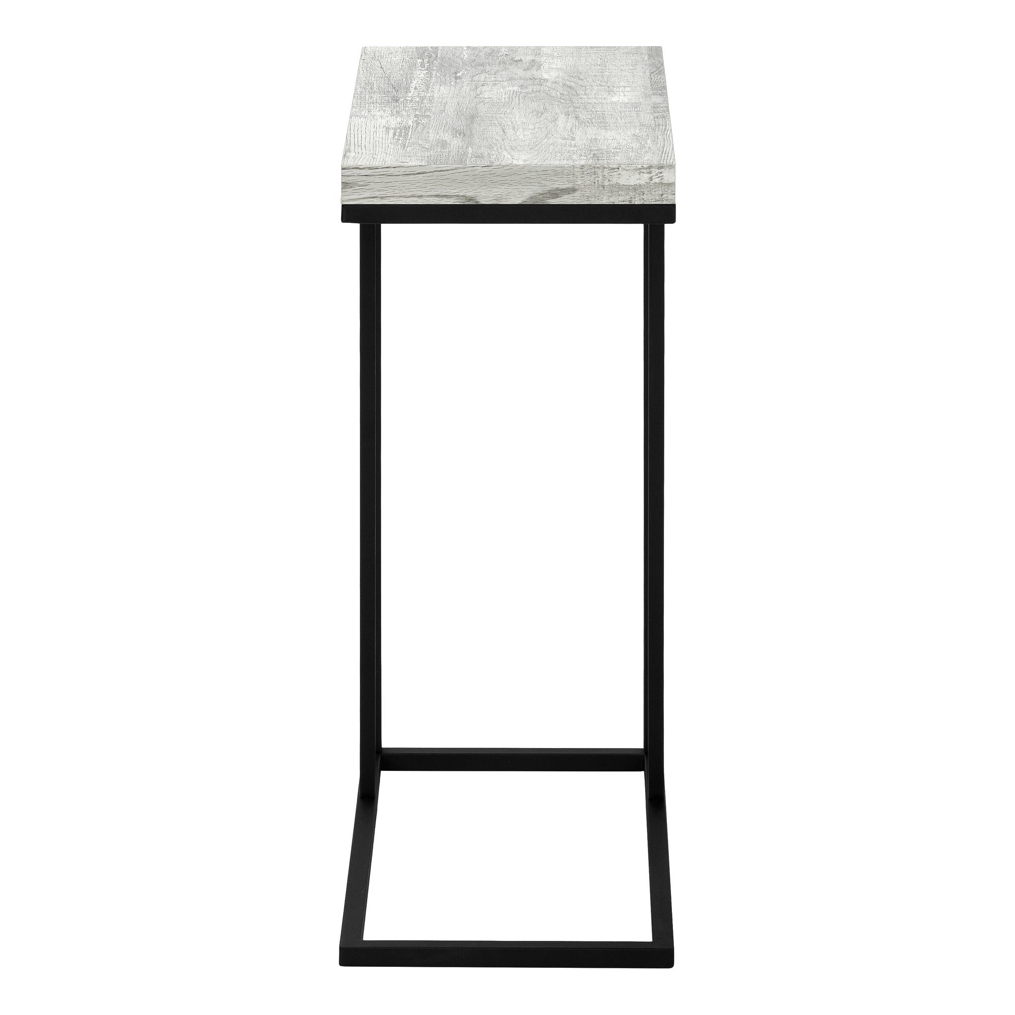 Accent Table - Grey Reclaimed Wood-Look / Black Metal
