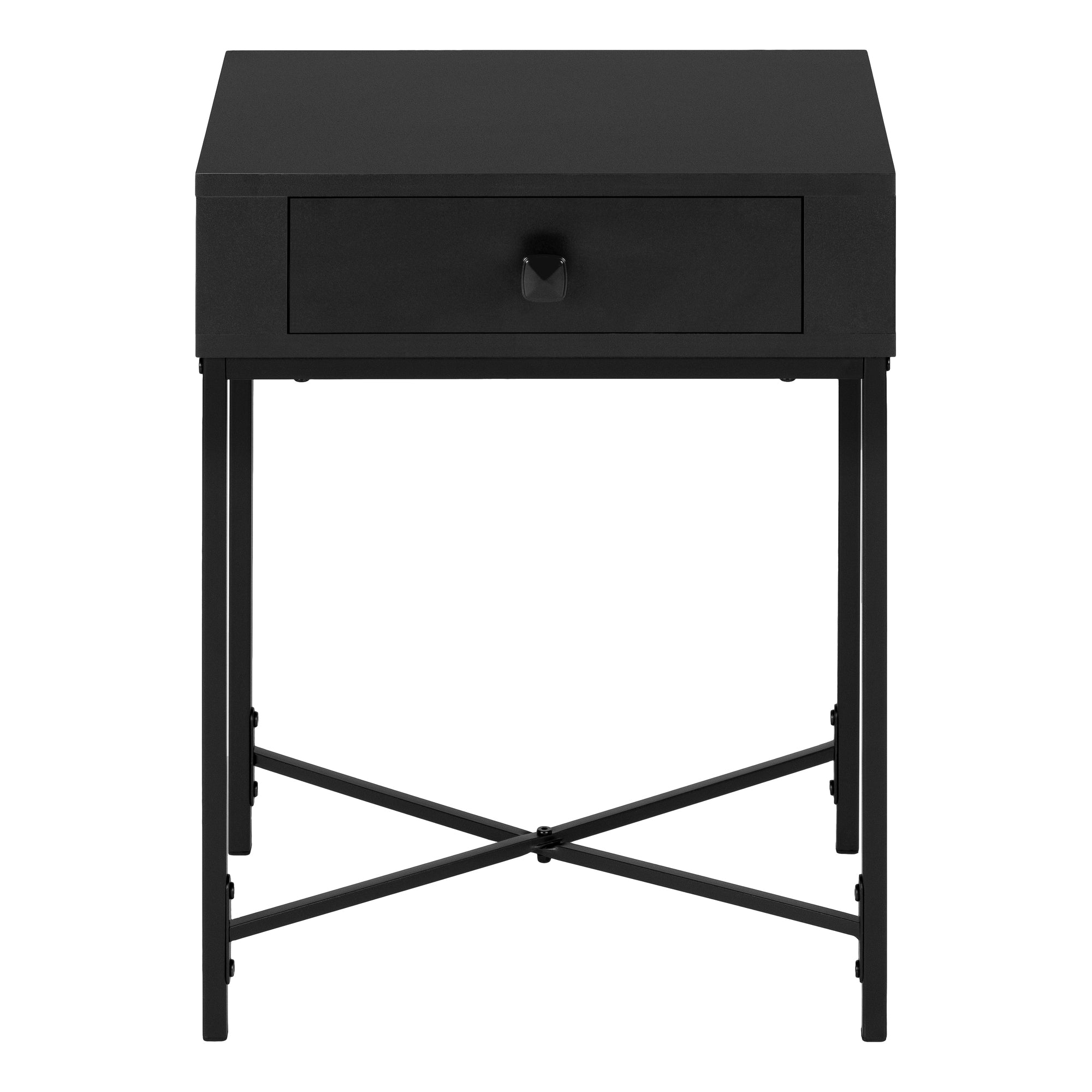 Accent Table - 22H / Black / Black Metal