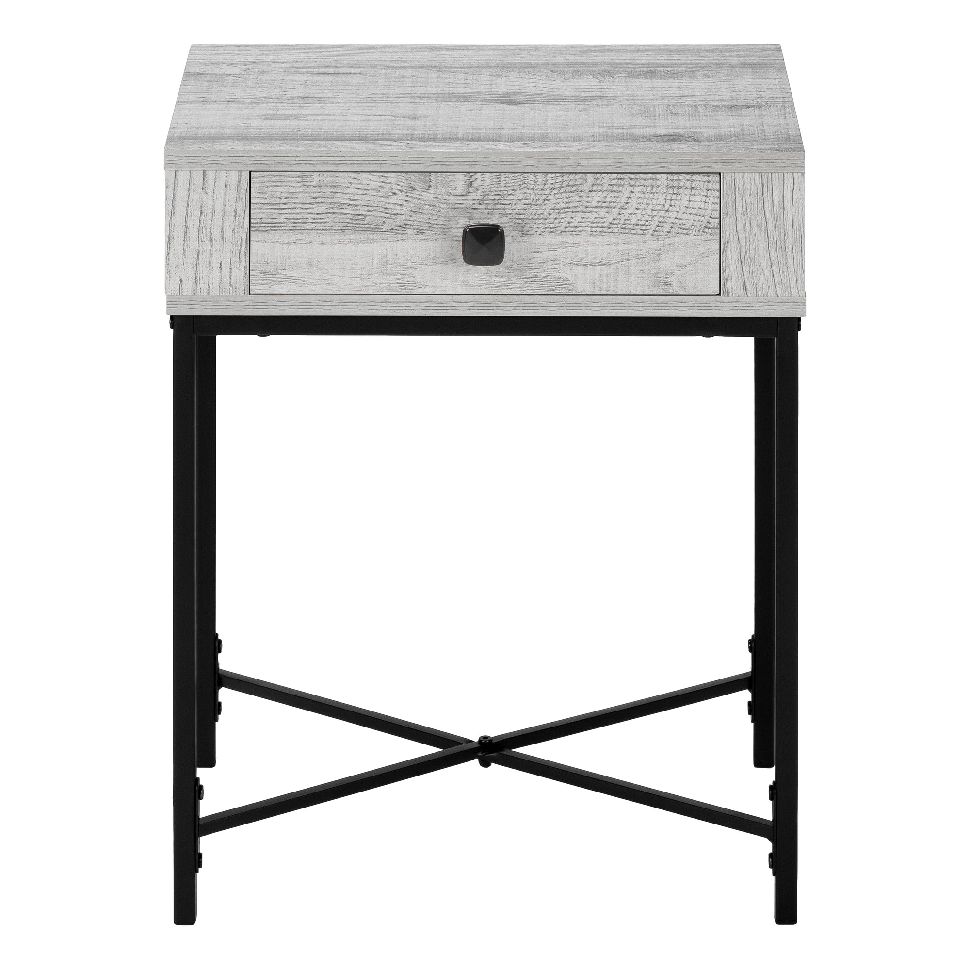 Accent Table - 22H / Grey / Black Metal