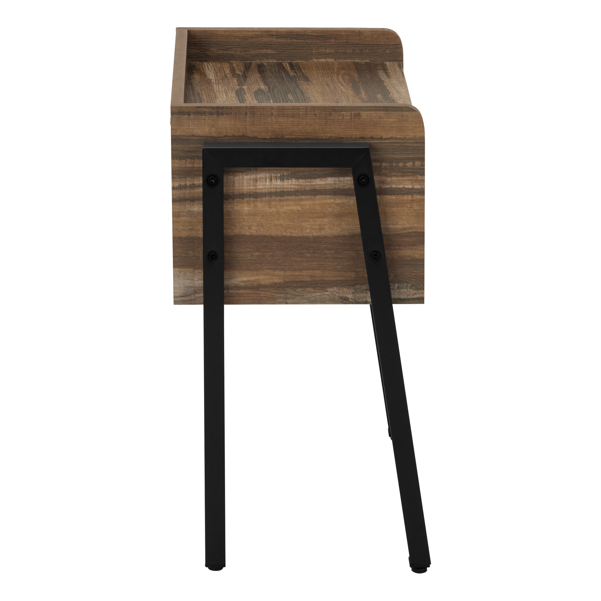 Accent Table - 23H / Brown Reclaimed-Look / Black Metal