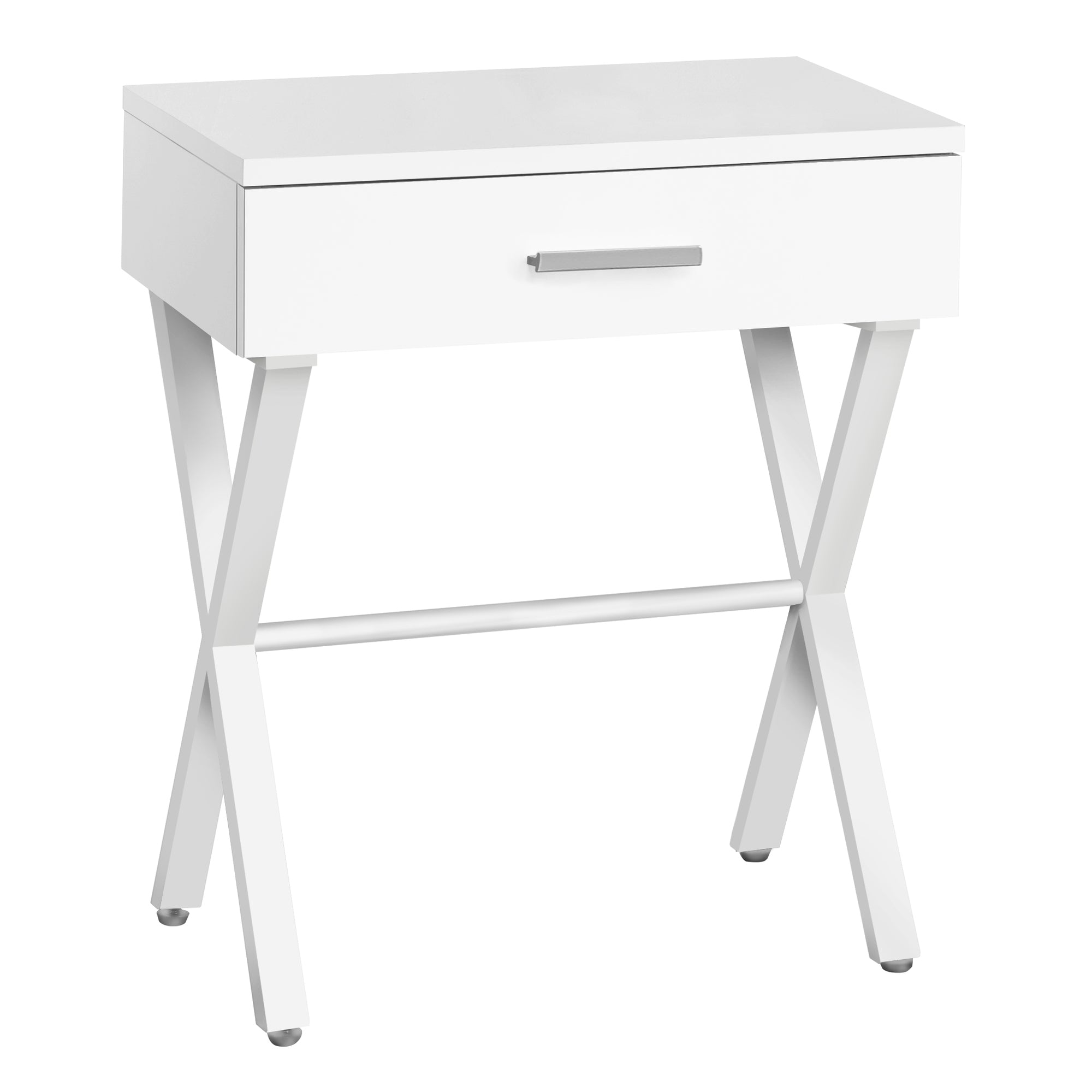 Accent Table - 24H / White / White Metal