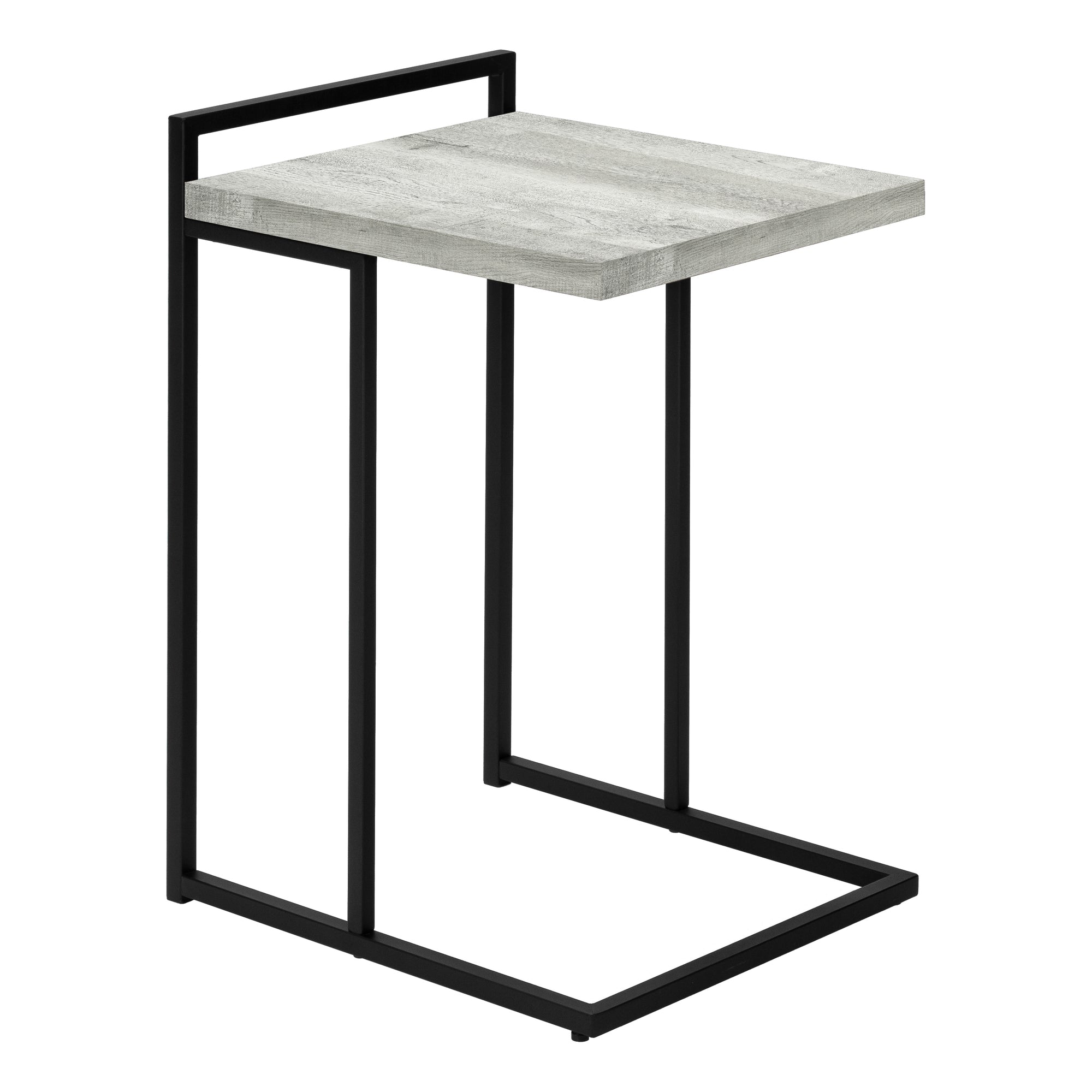 Accent Table - 25H / Grey Reclaimed Wood / Black Metal