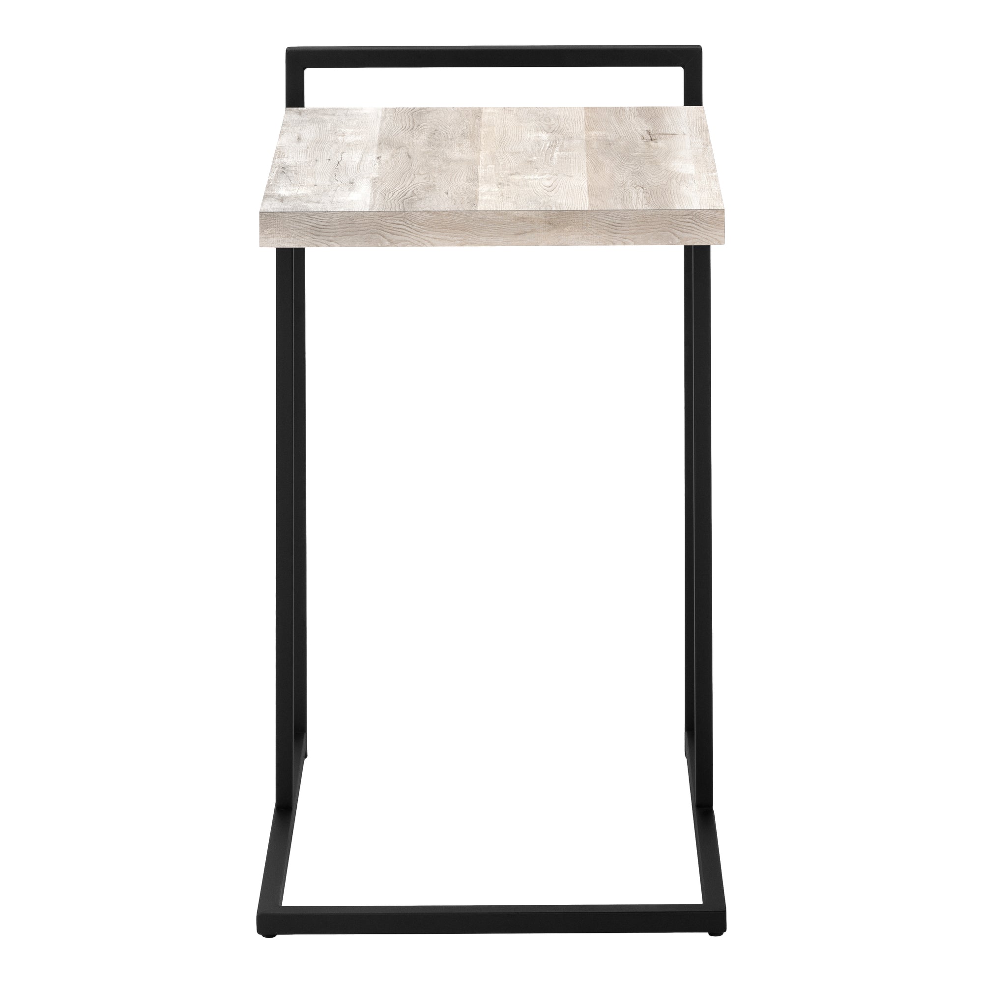 Accent Table - 25H / Taupe Reclaimed Wood / Black Metal