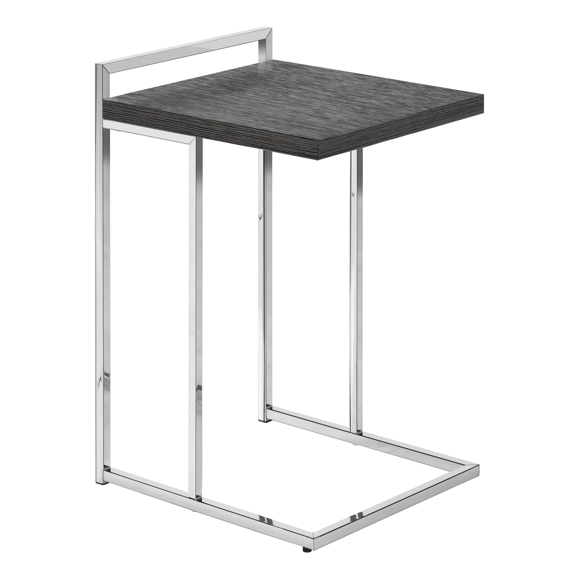 Accent Table - 25H / Grey / Chrome Metal