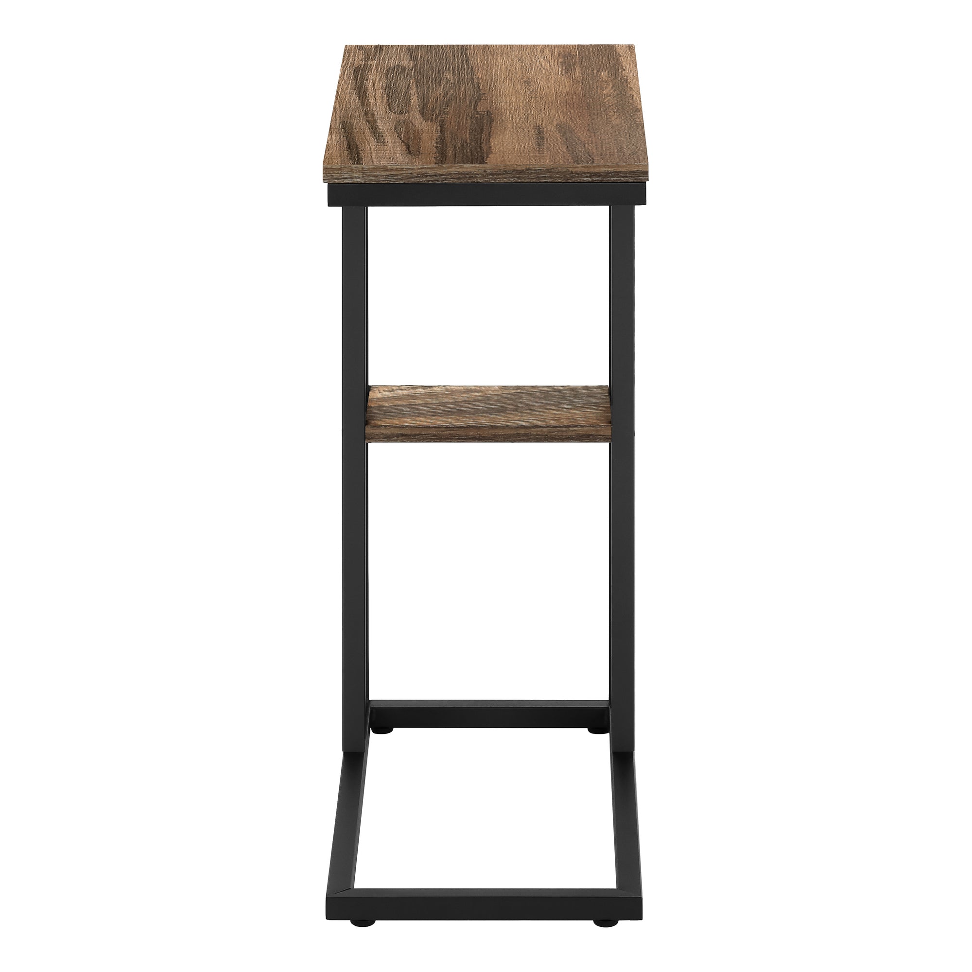 Accent Table - 25H / Brown Reclaimed-Look / Black Metal