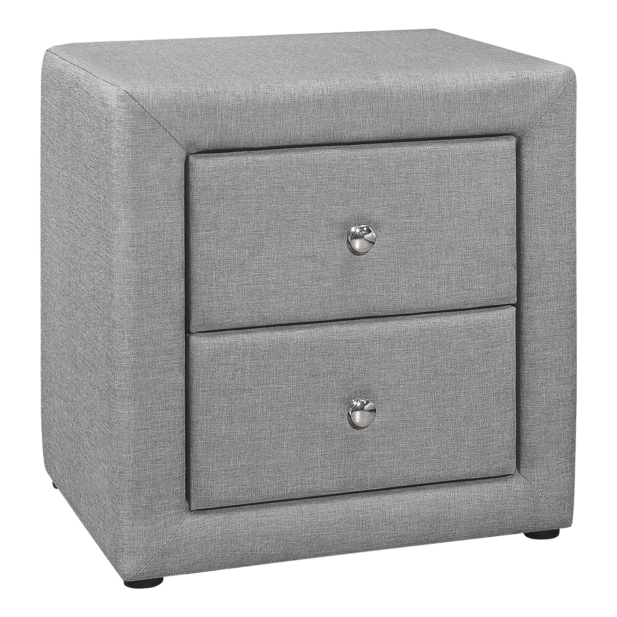 Bedroom Accent - 21H / Grey Linen Night Stand
