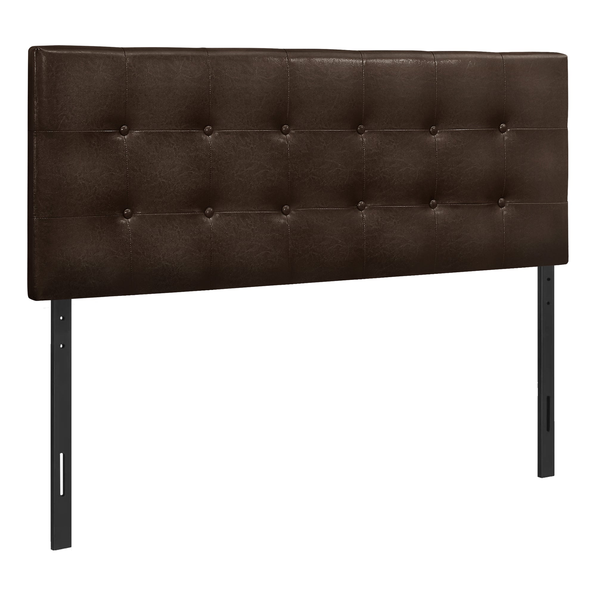 Bed - Full Size / Brown Leather-Look Headboard Only