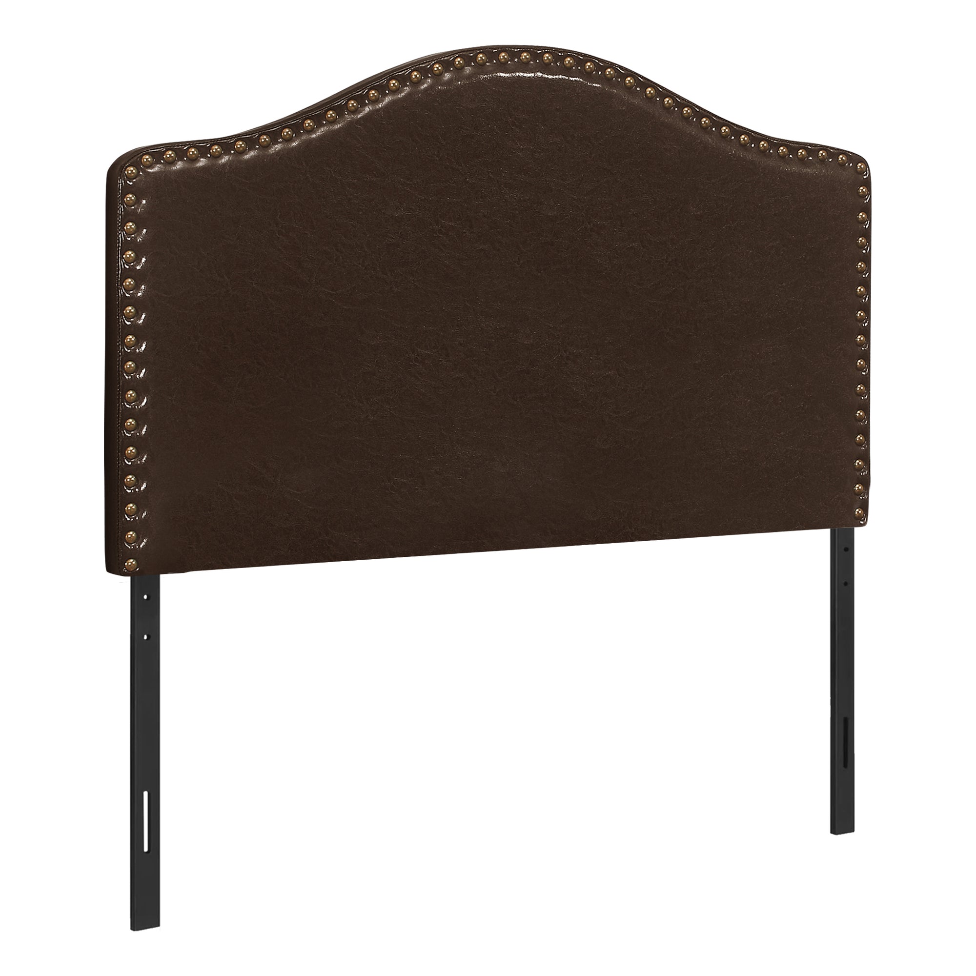 Bed - Twin Size / Brown Leather-Look Headboard Only