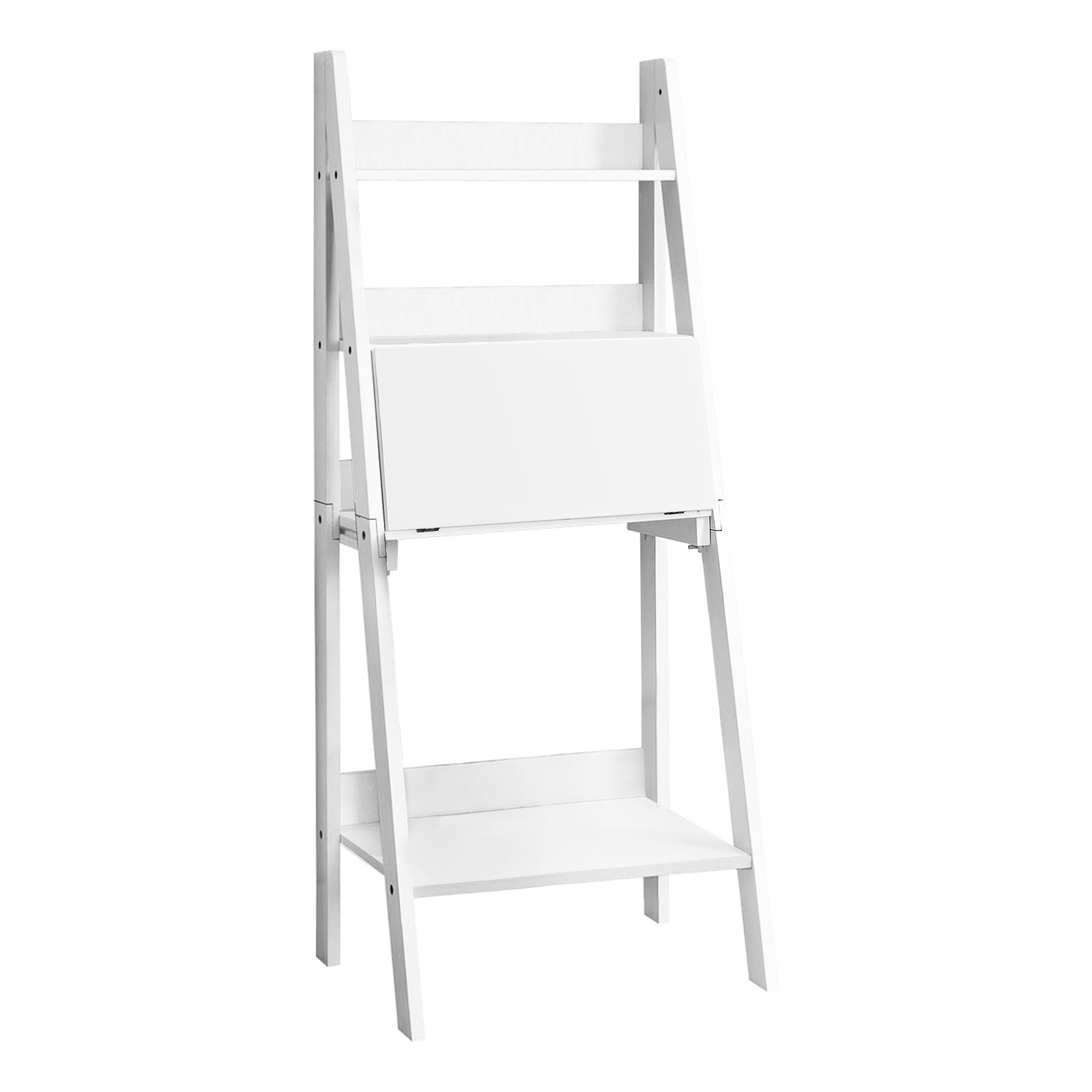 Computer Desk - 61H / White Ladder Style