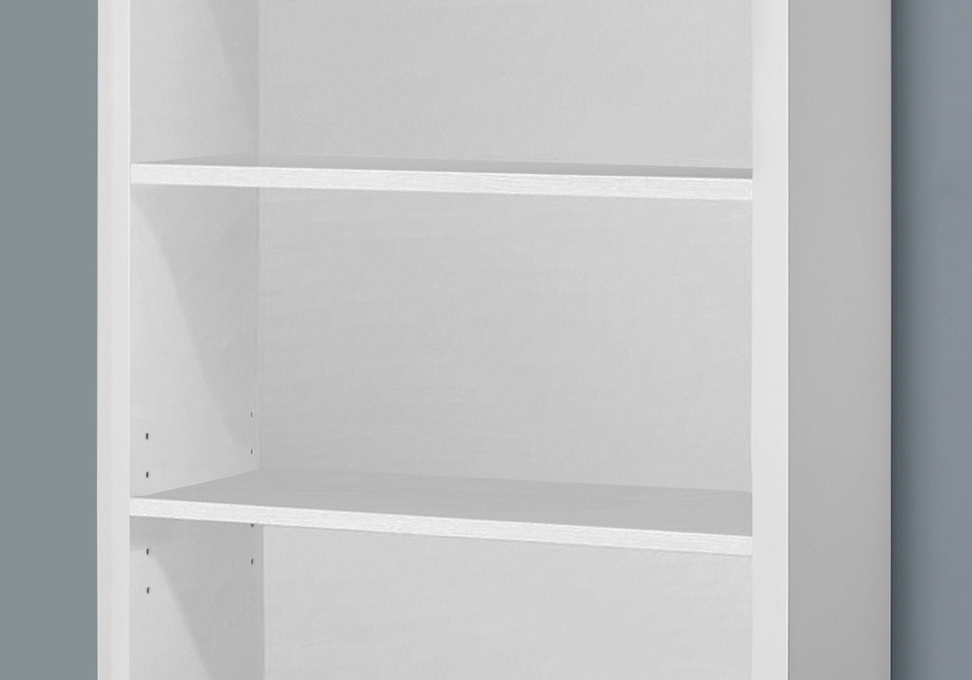 Bookcase - 48H / White With Adjustable Shelves