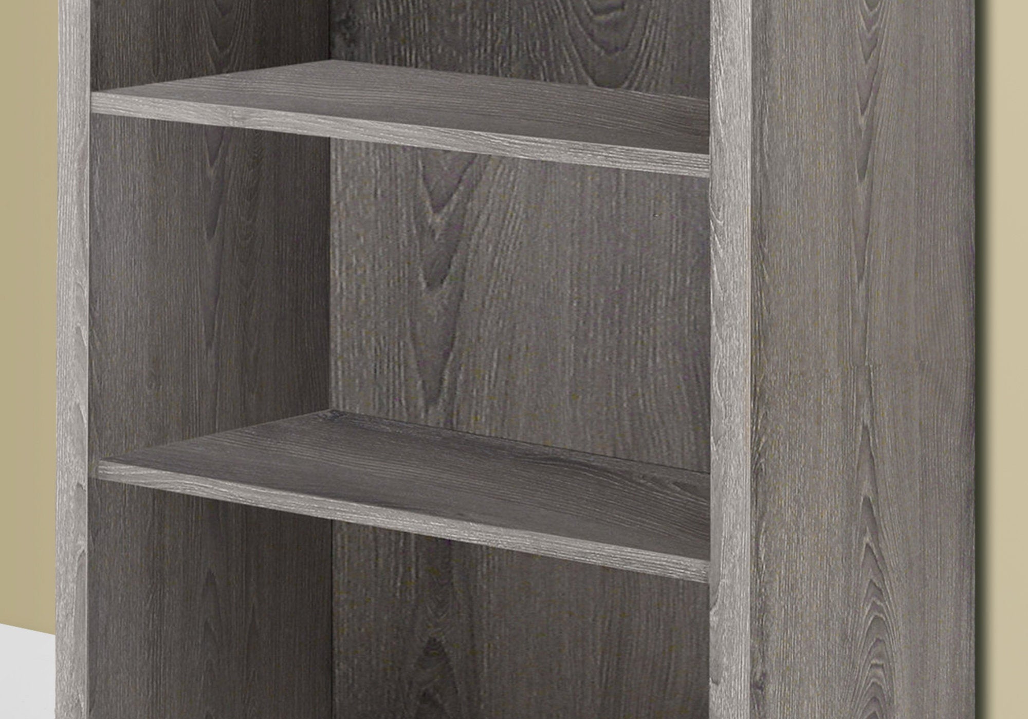 Bookcase - 48H / Dark Taupe With Adjustable Shelves