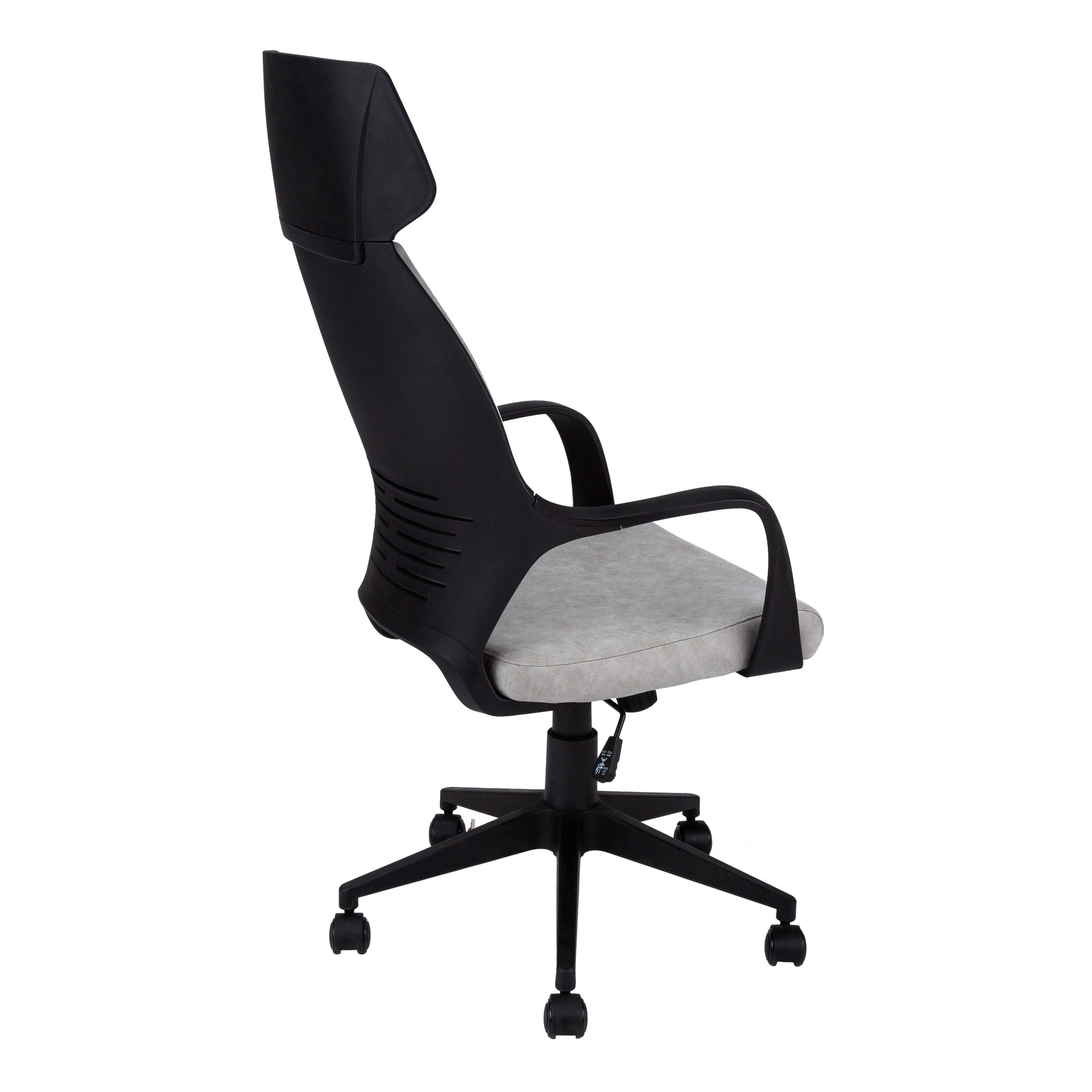 Office Chair - Grey Microfiber / High Back Executive