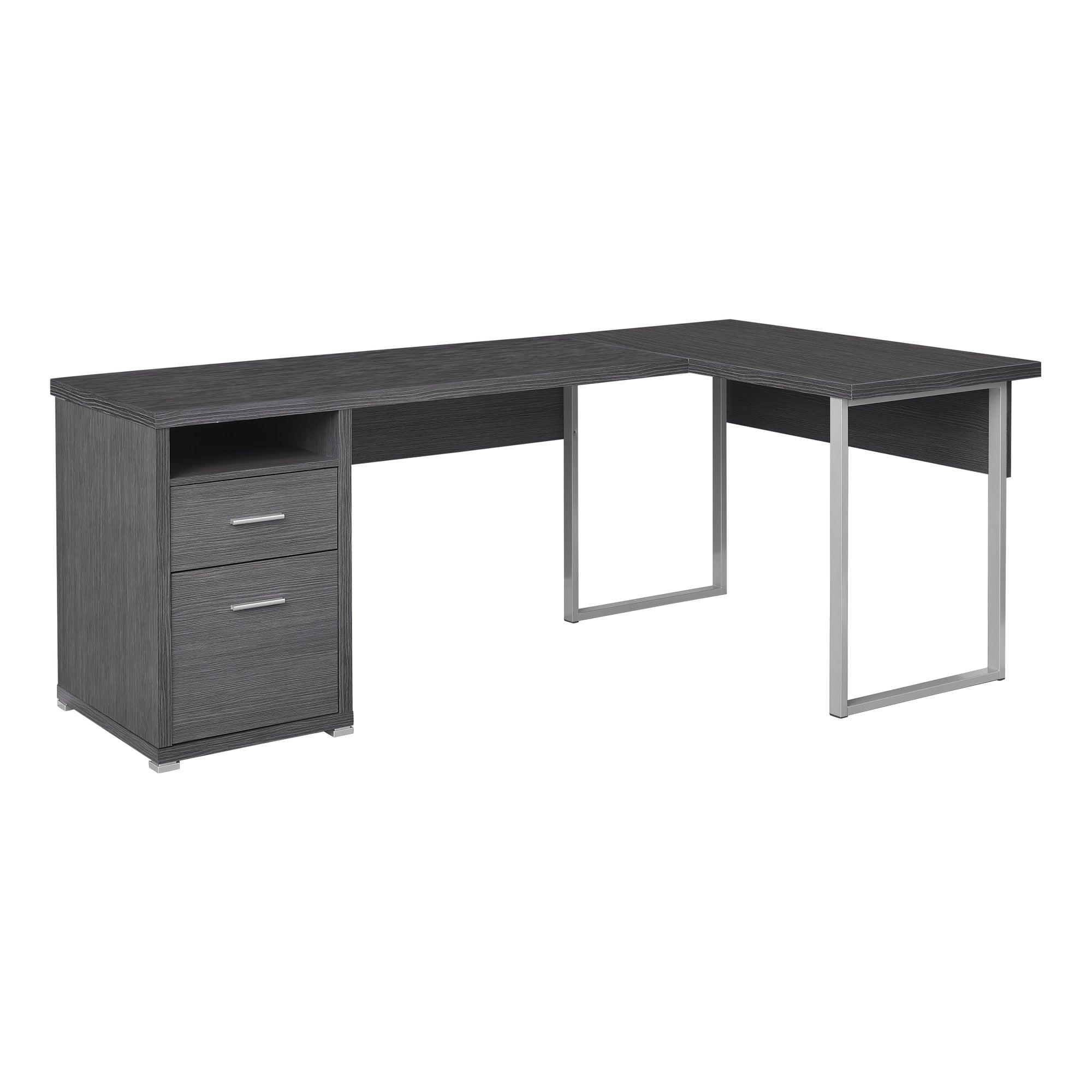 Computer Desk - 80L / Grey Left Or Right Facing