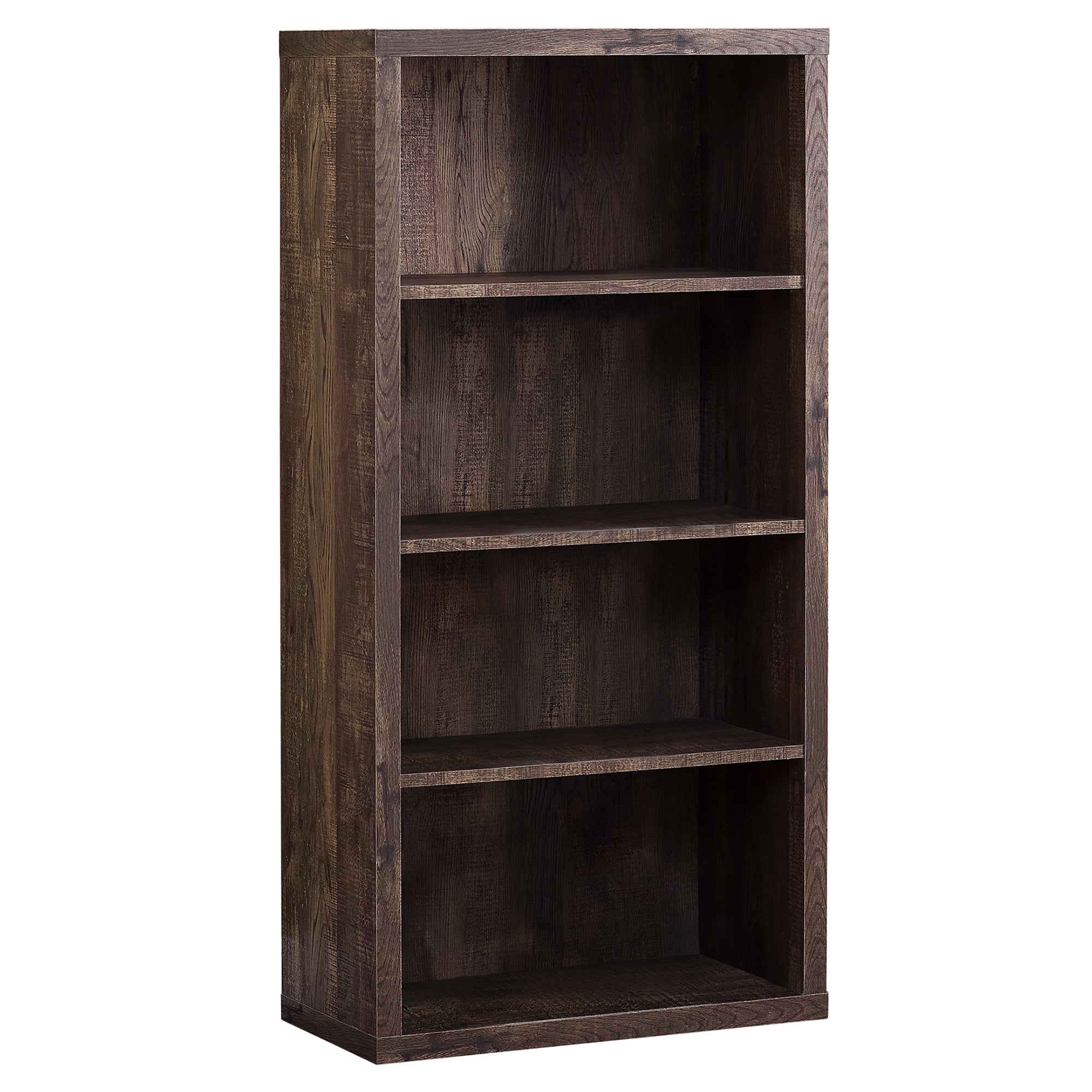 Bookcase - 48H / Brown Reclaimed Wood-Look/ Adj. Shelves