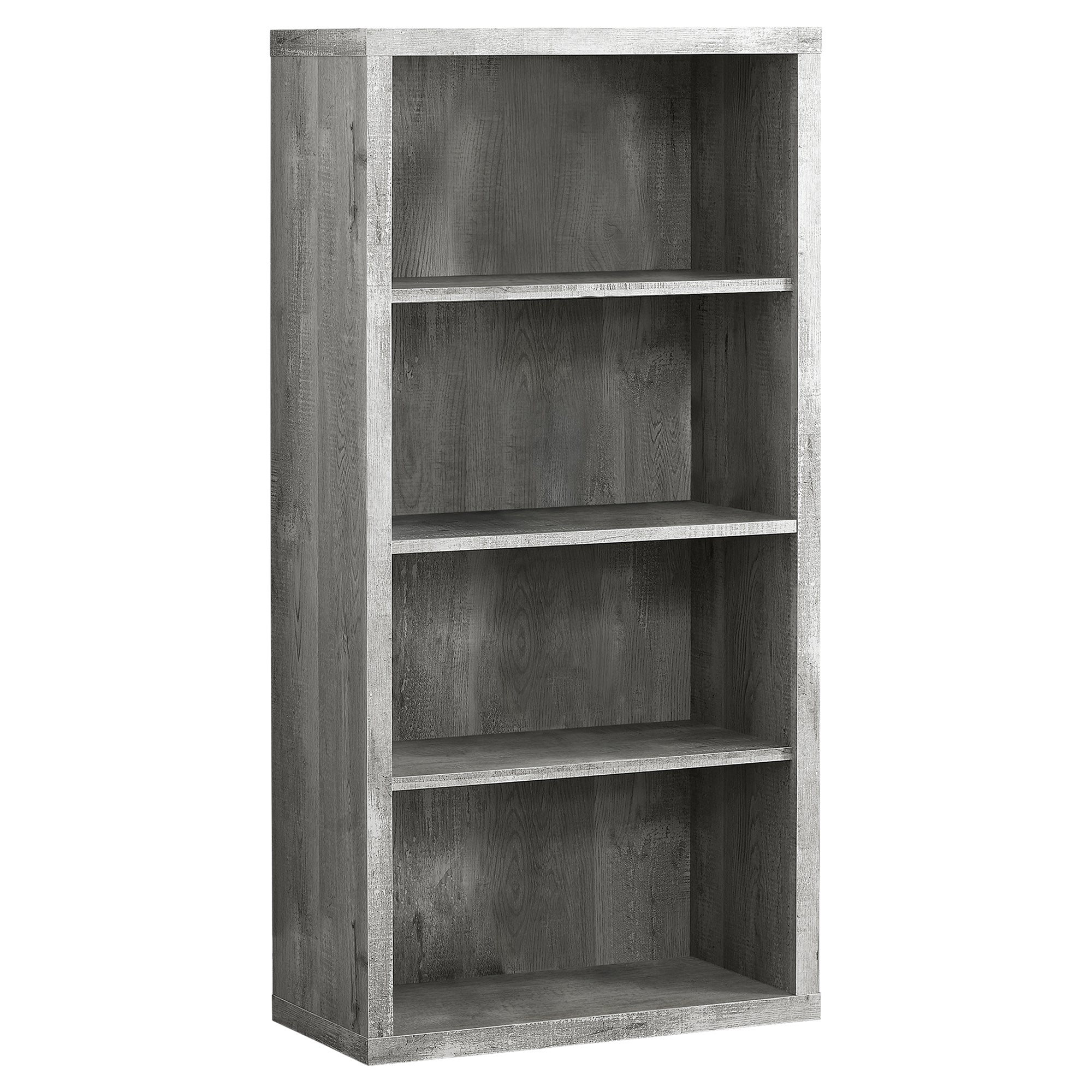 Bookcase - 48H / Grey Reclaimed Wood-Look / Adj. Shelves