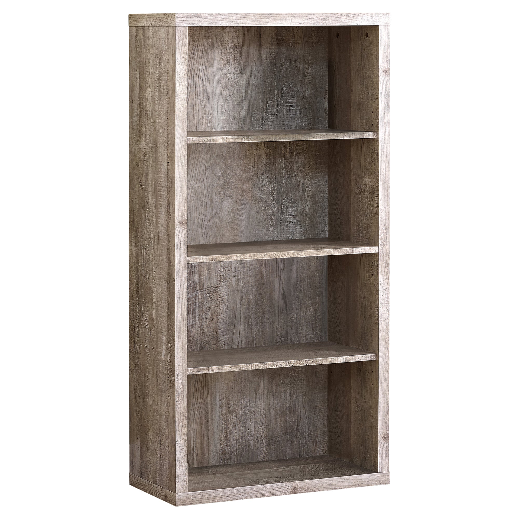 Bookcase - 48H / Taupe Reclaimed Wood-Look/ Adj. Shelves