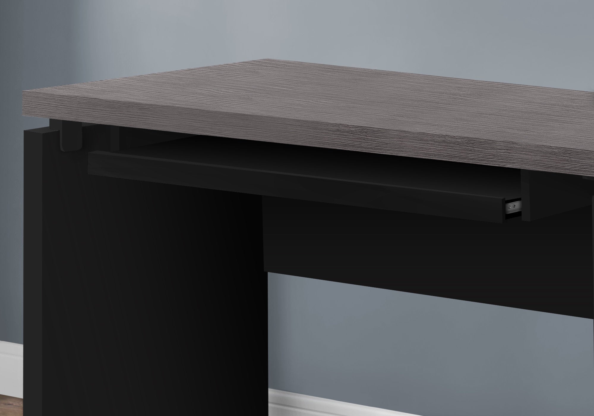 Computer Desk - 48L / Black / Grey Top