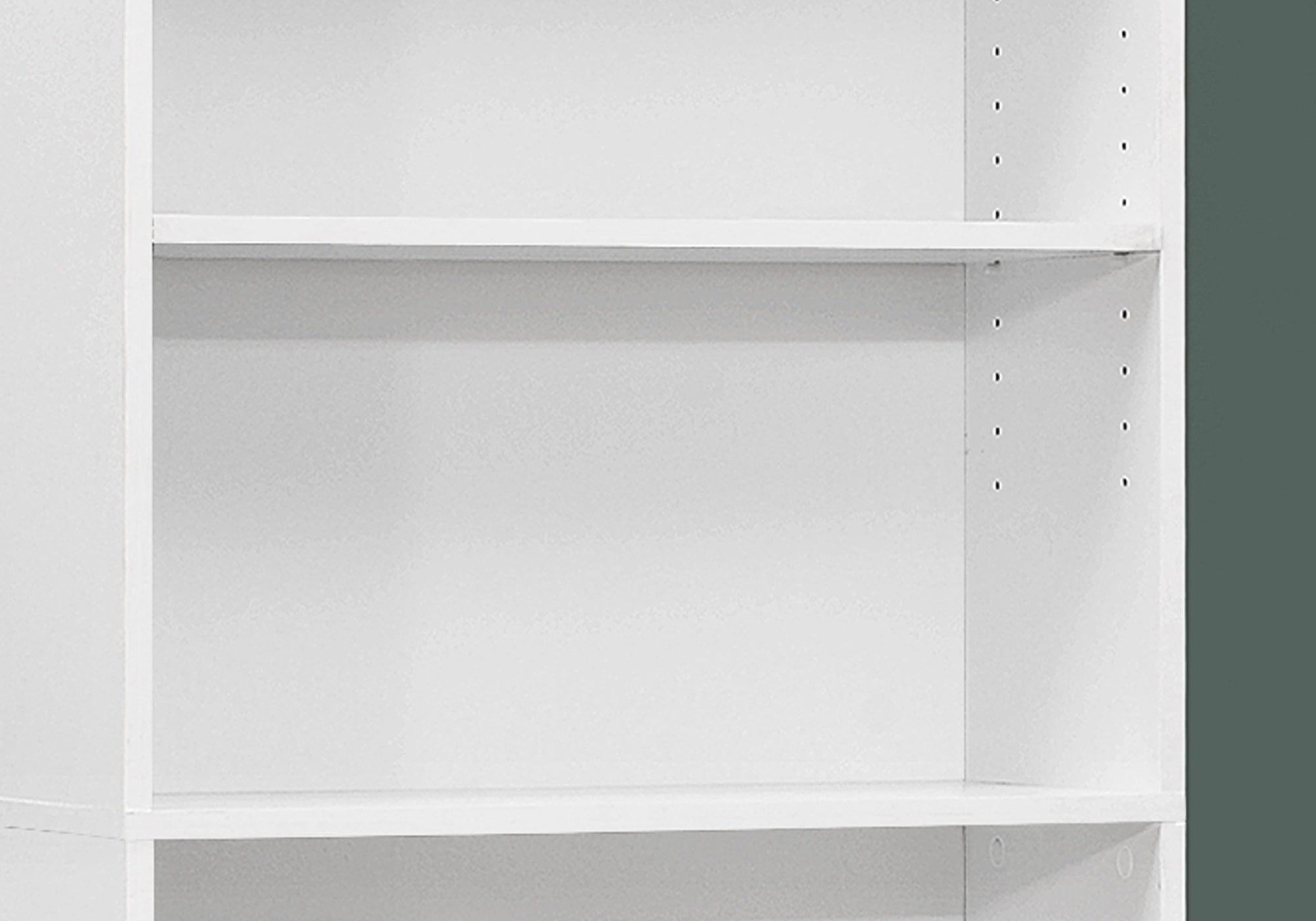 Bookcase - 72H / White With 5 Shelves