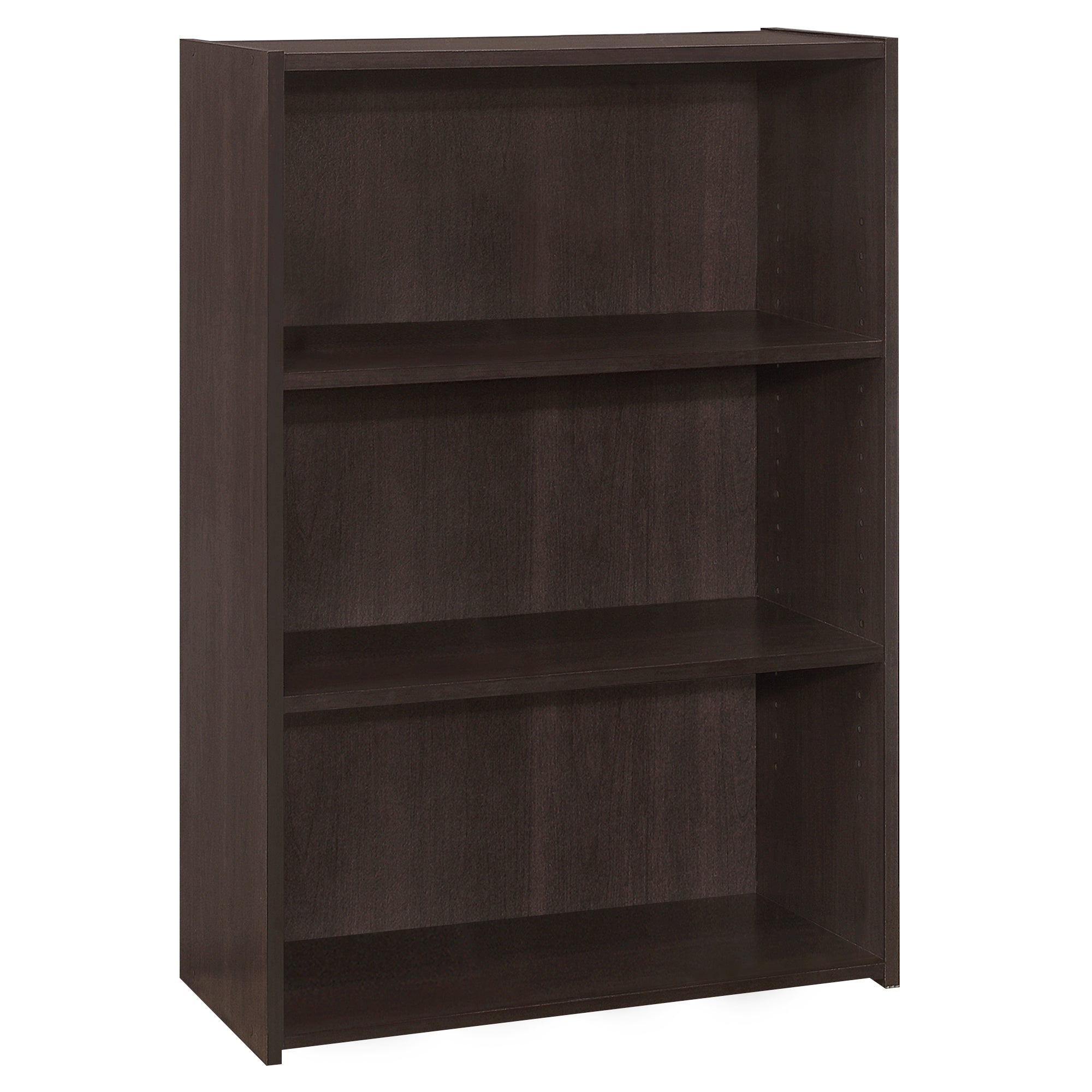 Bookcase - 36H / Espresso With 3 Shelves