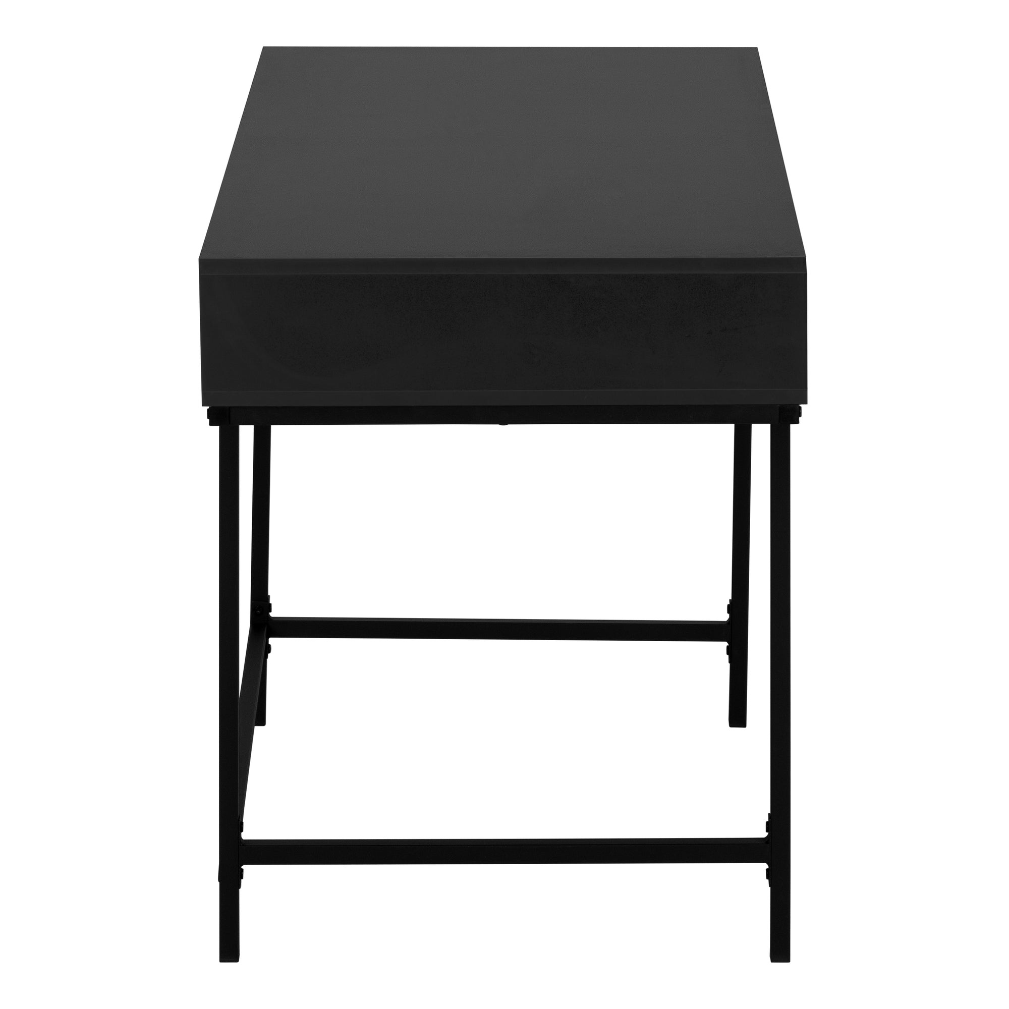 Computer Desk - 48L / Black / Black Metal