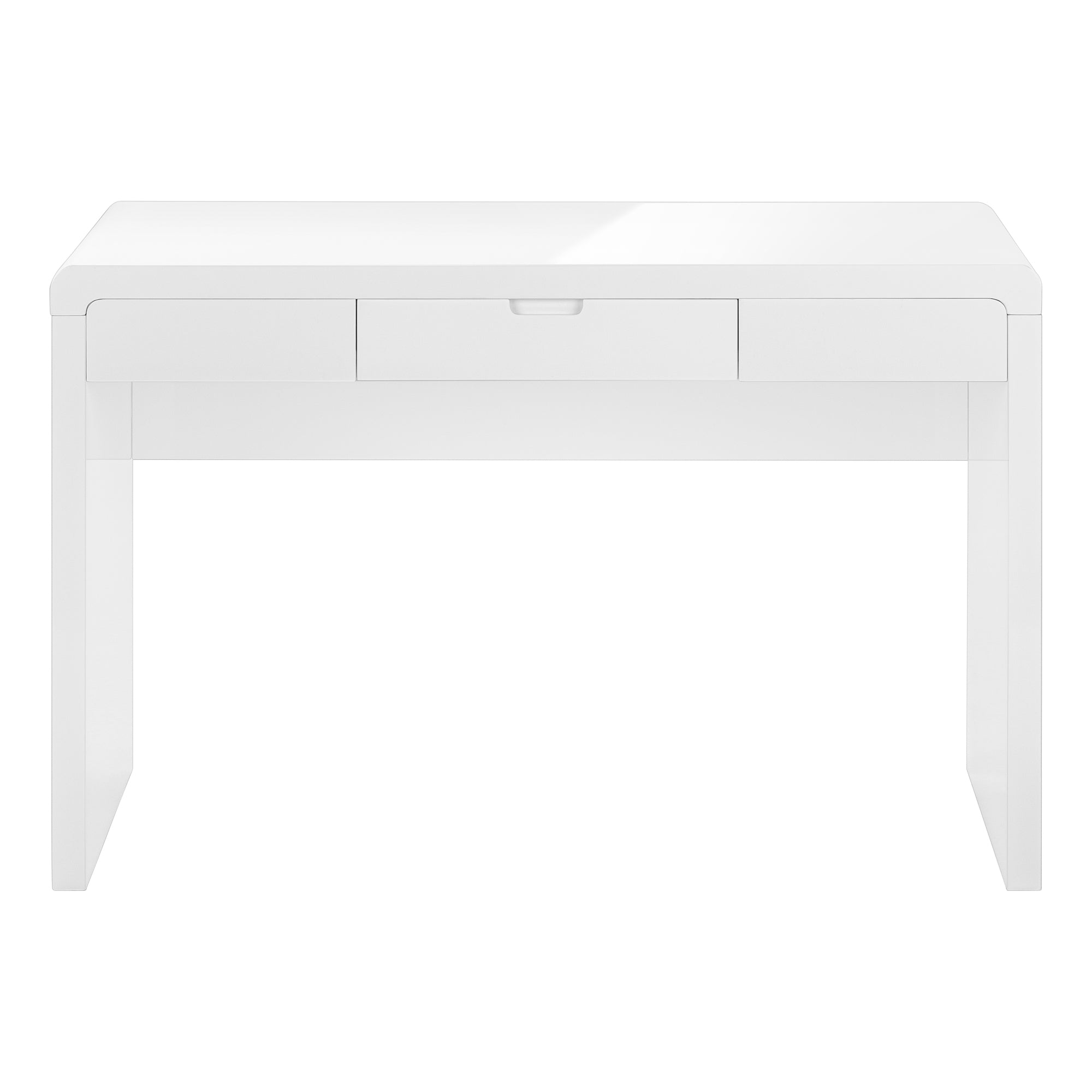 Computer Desk - 48L / High Glossy White / Storage Drawer
