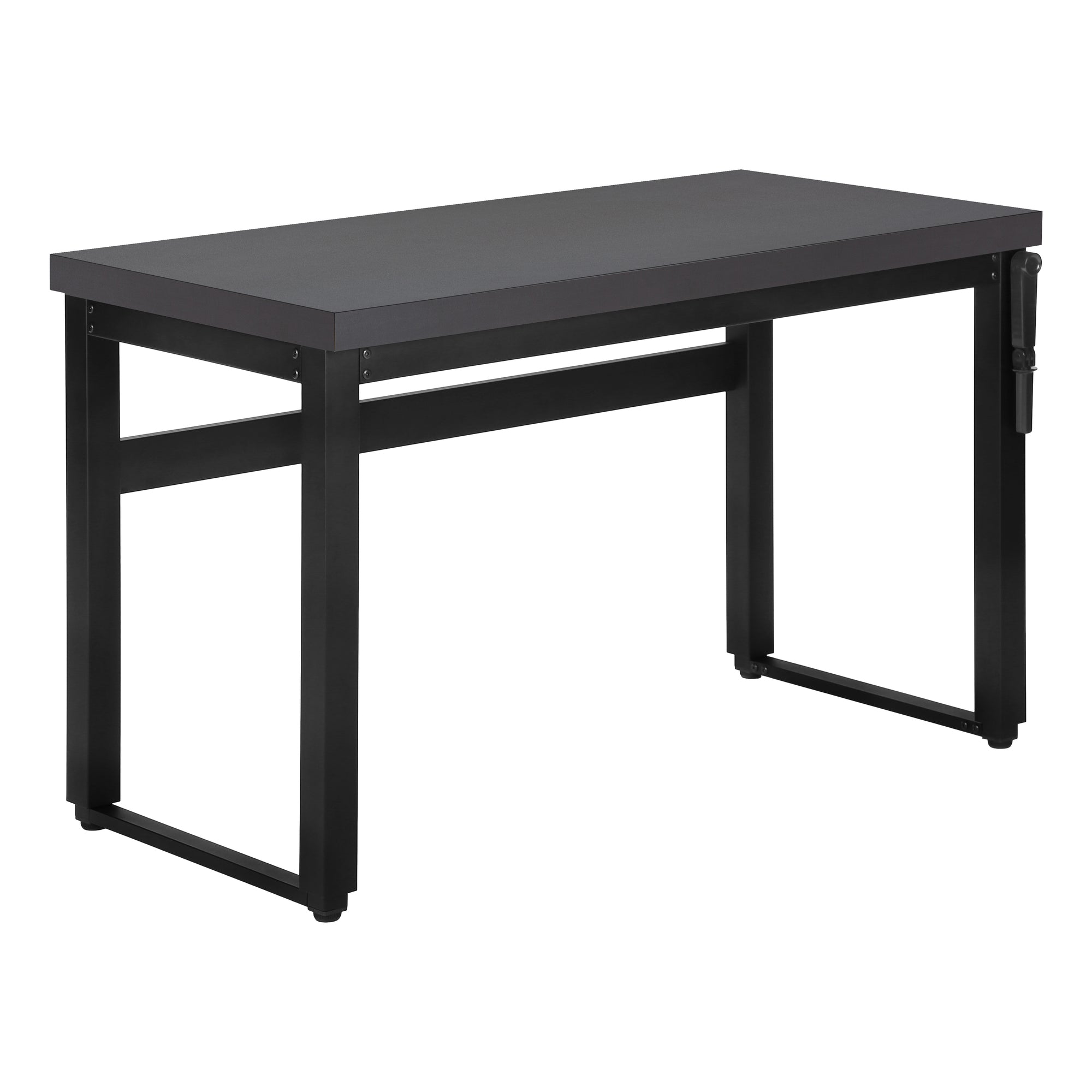 Computer Desk - 48L / Modern Grey / Adj.Height/ Black