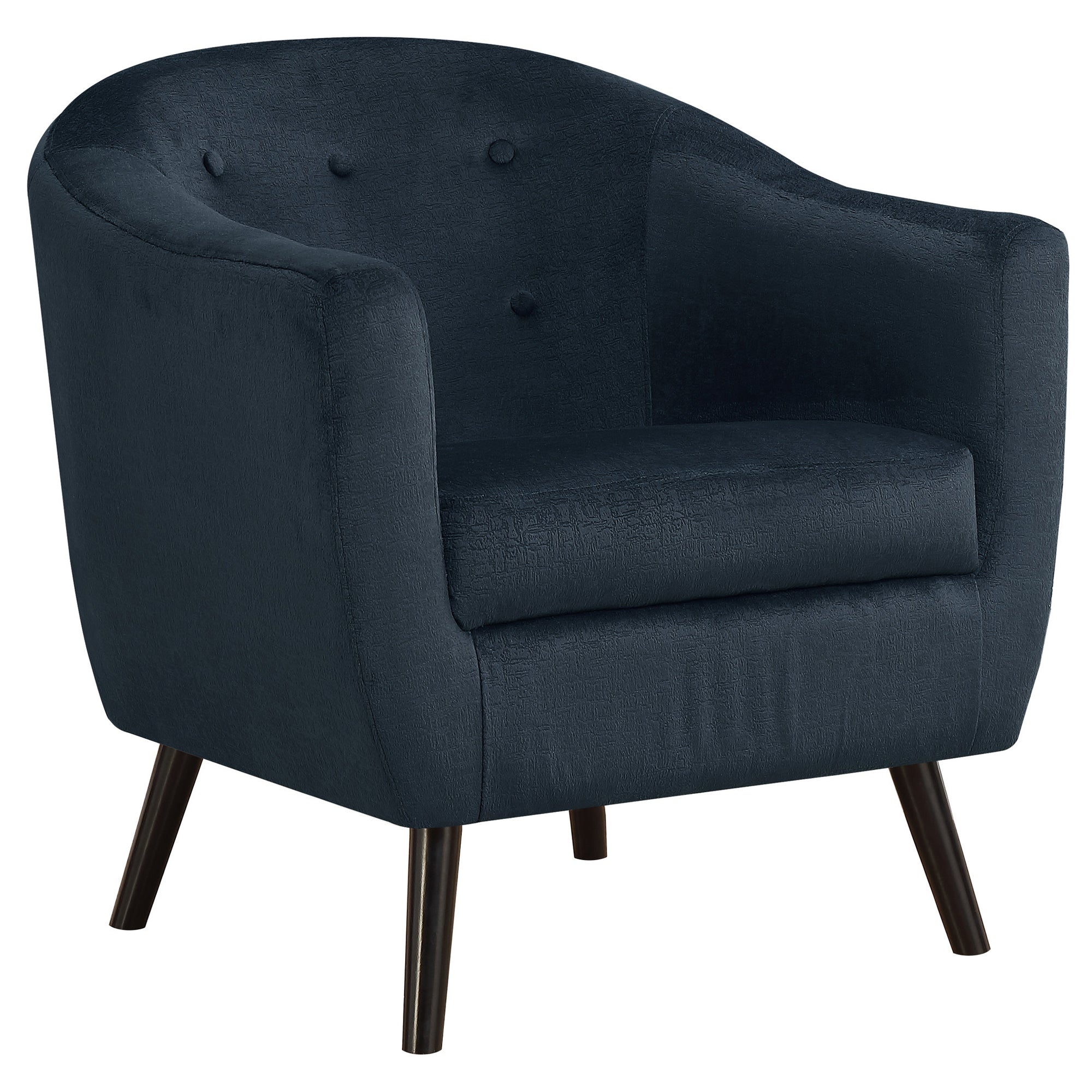 Accent Chair - Dark Blue Mosaic Velvet