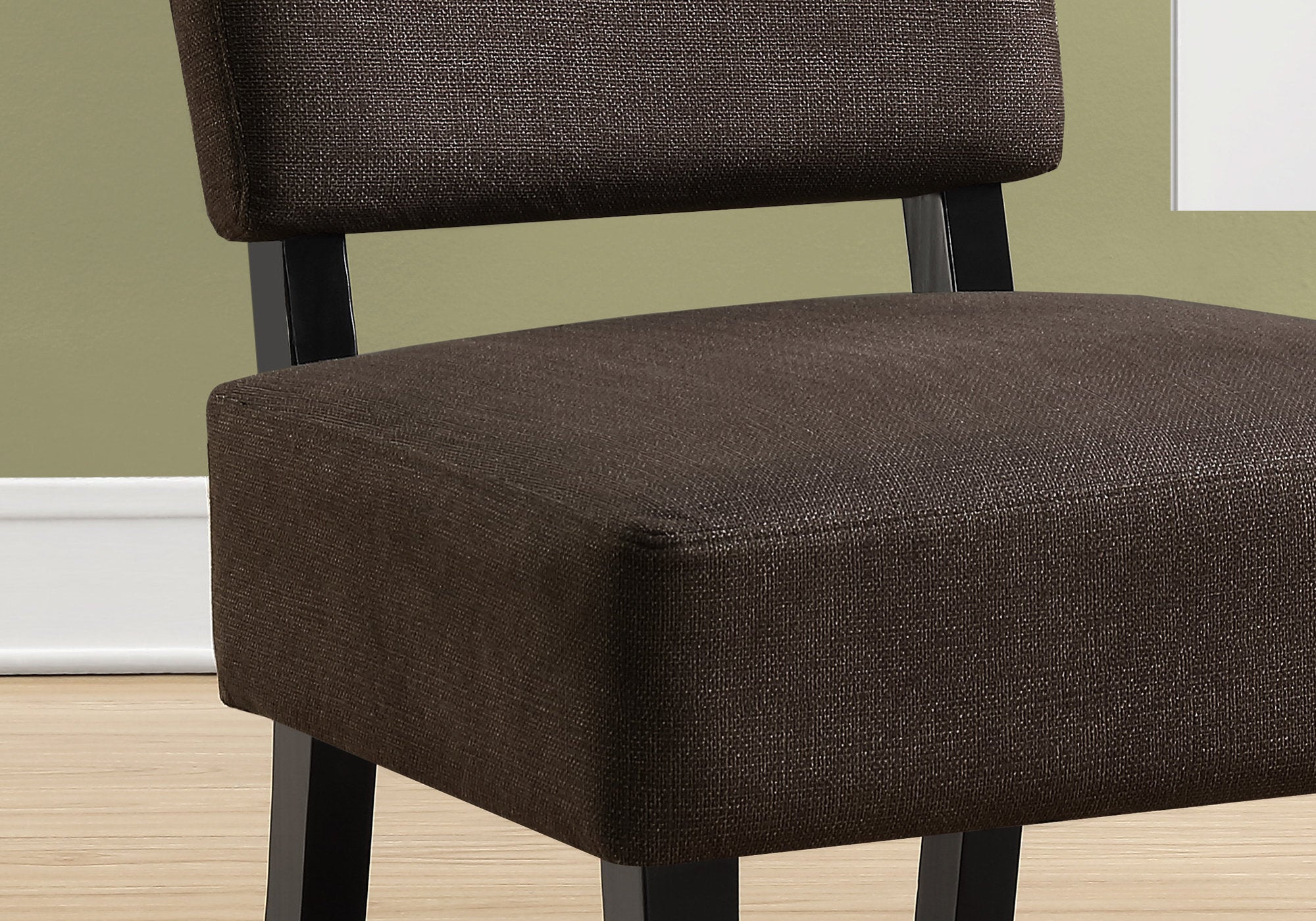 Accent Chair - Dark Brown Fabric
