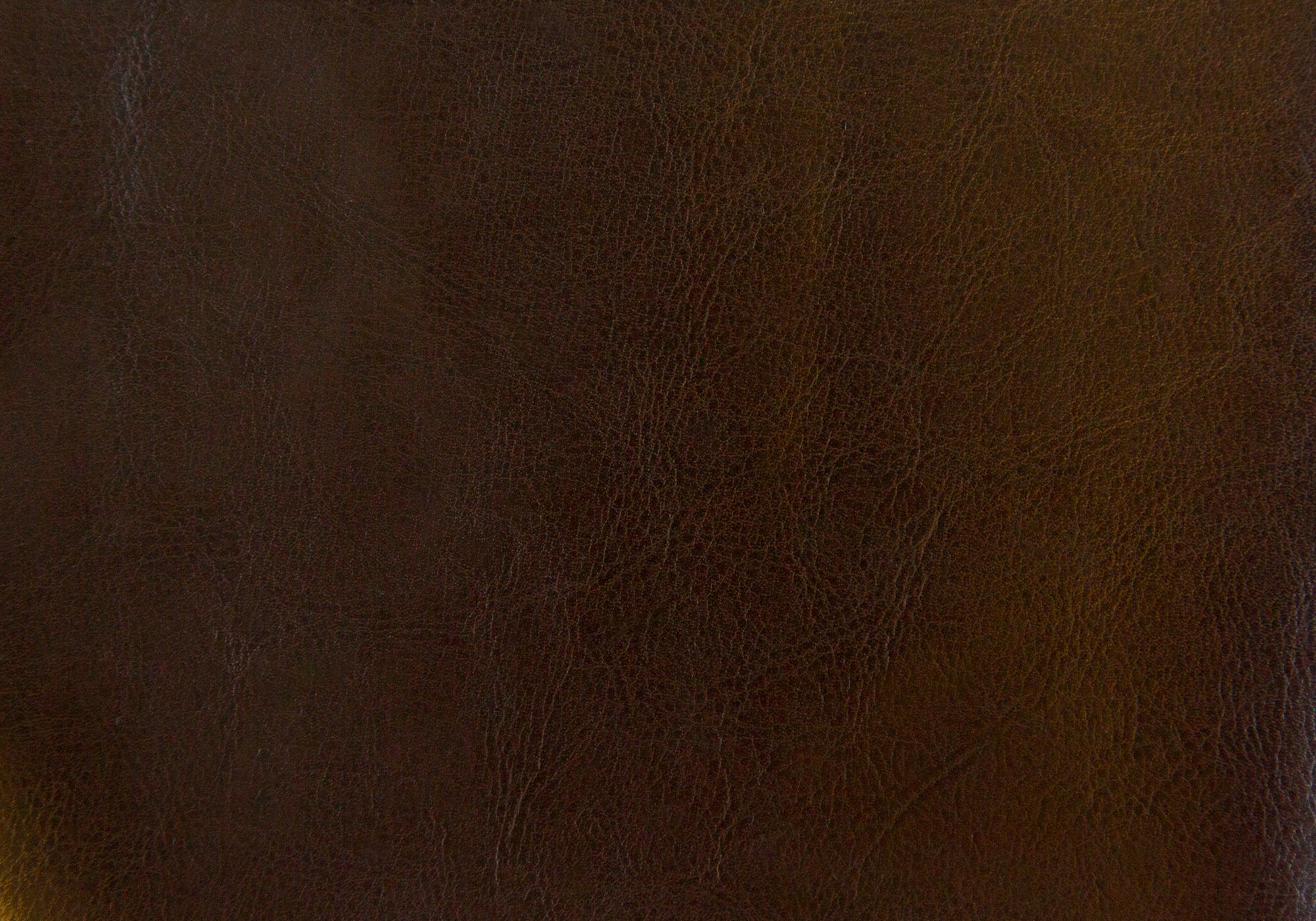 Ottoman - Dark Brown Leather-Look Fabric