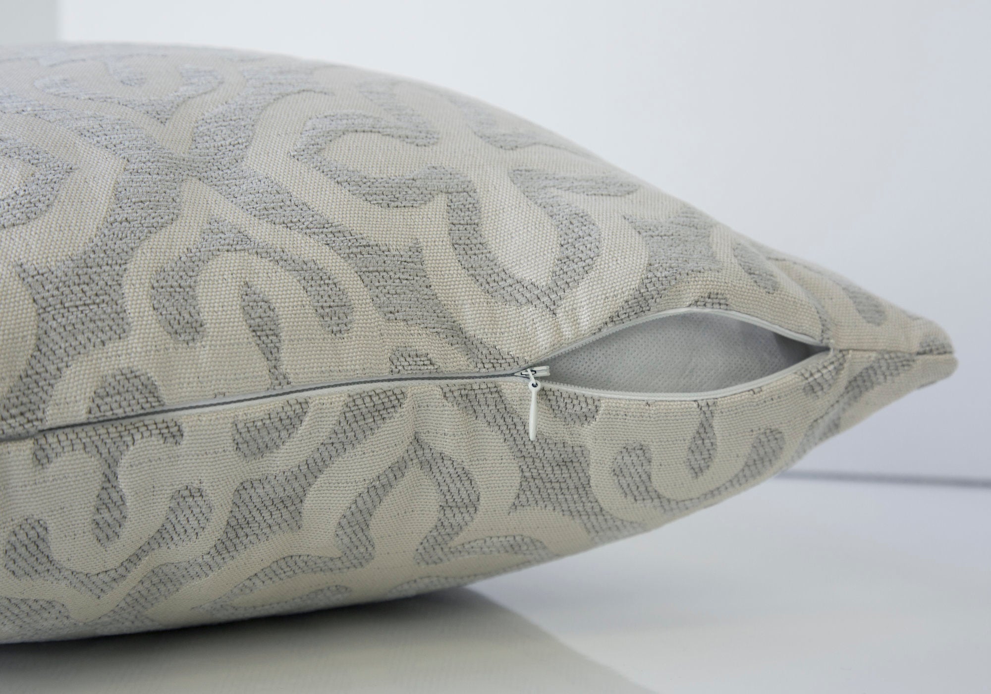 Pillow - 18X 18 / Light Grey Motif Design / 1Pc