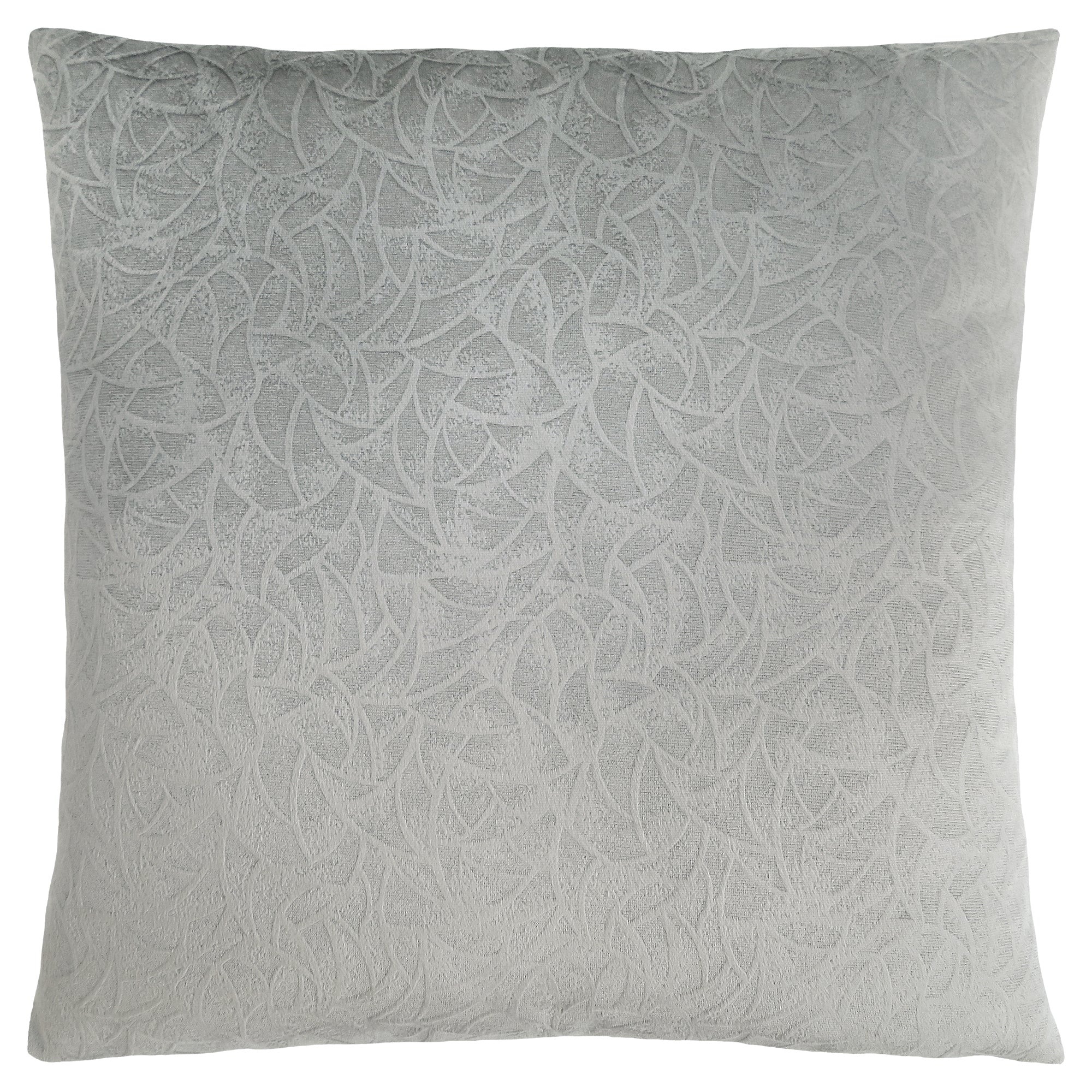 Pillow - 18X 18 / Light Grey Floral Velvet / 1Pc