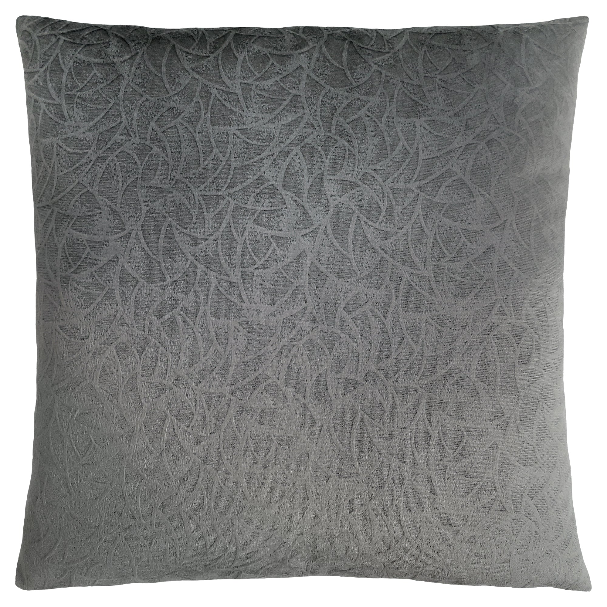 Pillow - 18X 18 / Dark Grey Floral Velvet / 1Pc