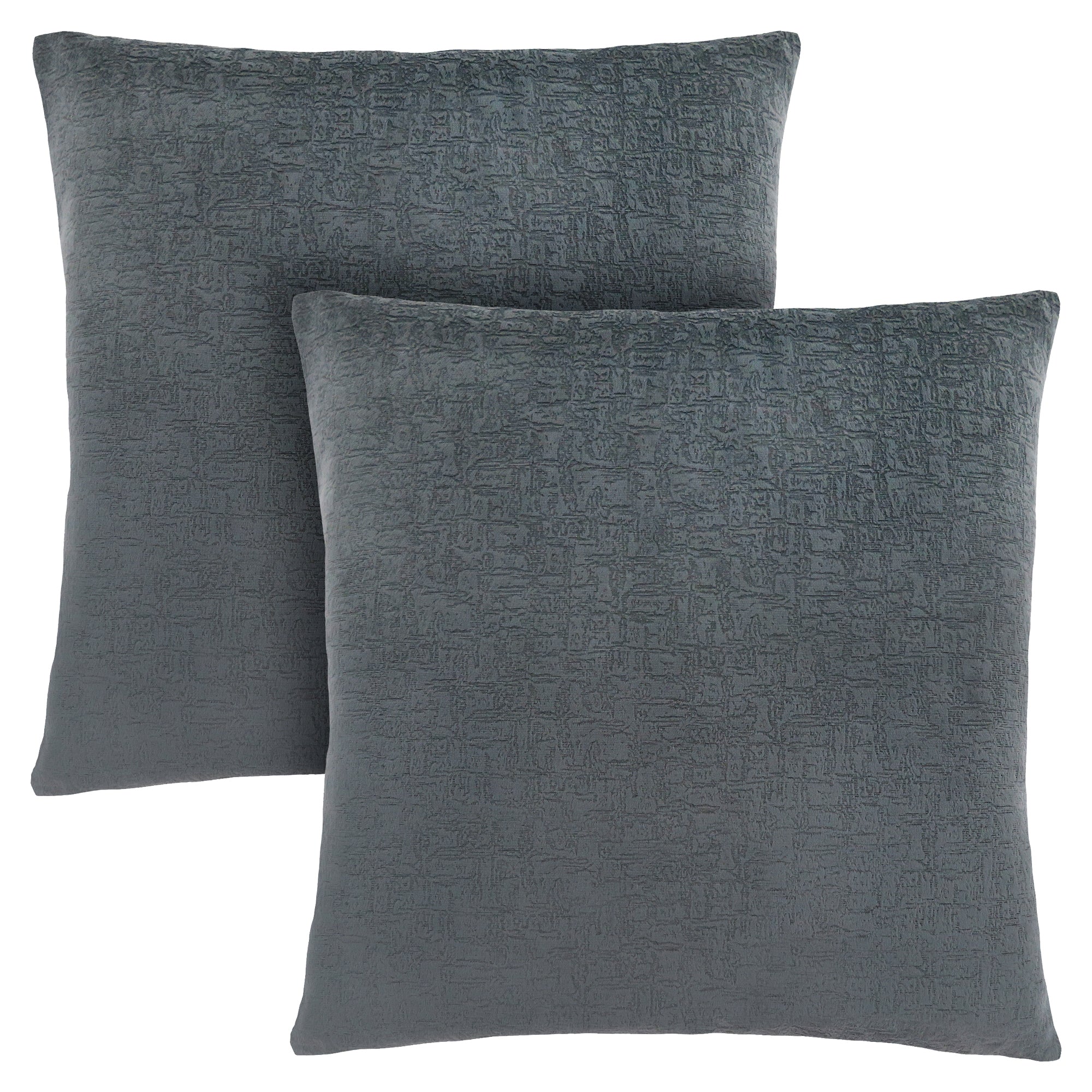 Pillow - 18X 18 / Dark Grey Mosaic Velvet / 2Pcs
