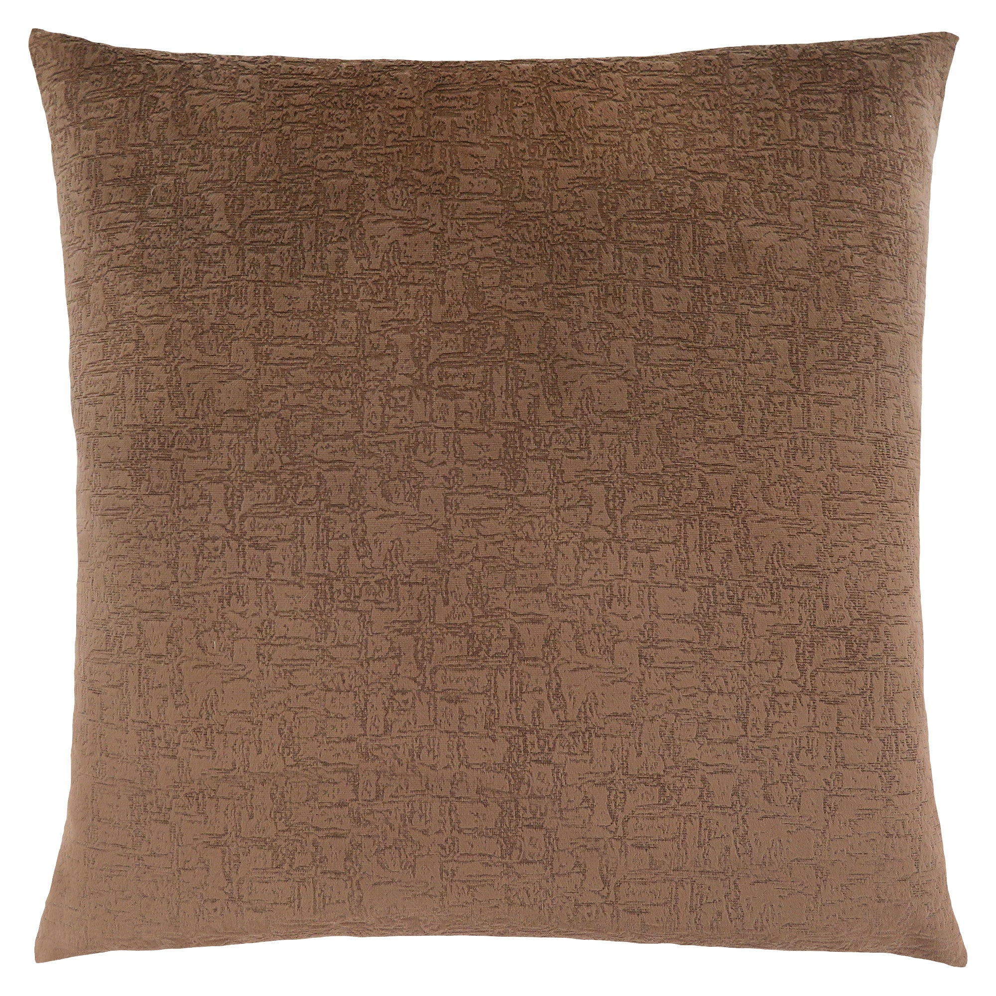 Pillow - 18X 18 / Light Brown Mosaic Velvet / 1Pc
