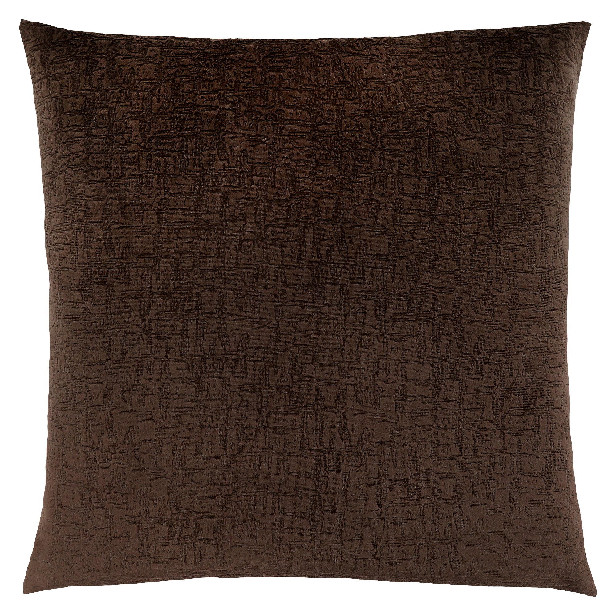 Pillow - 18X 18 / Dark Brown Mosaic Velvet / 1Pc