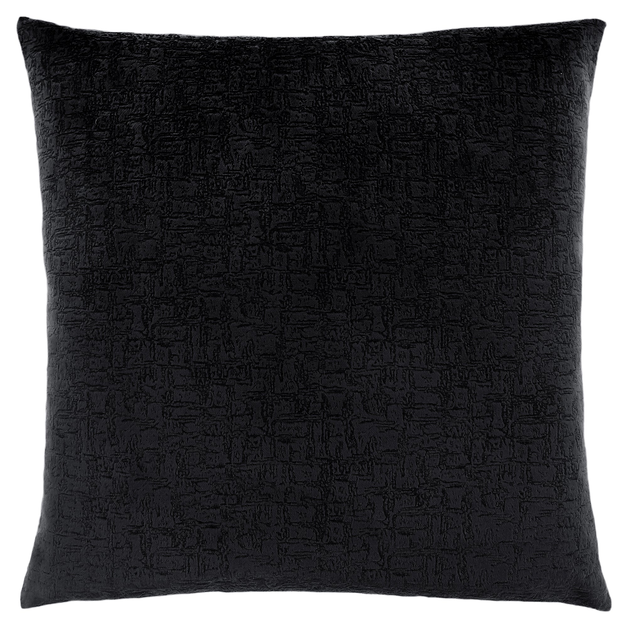 Pillow - 18X 18 / Black Mosaic Velvet / 1Pc