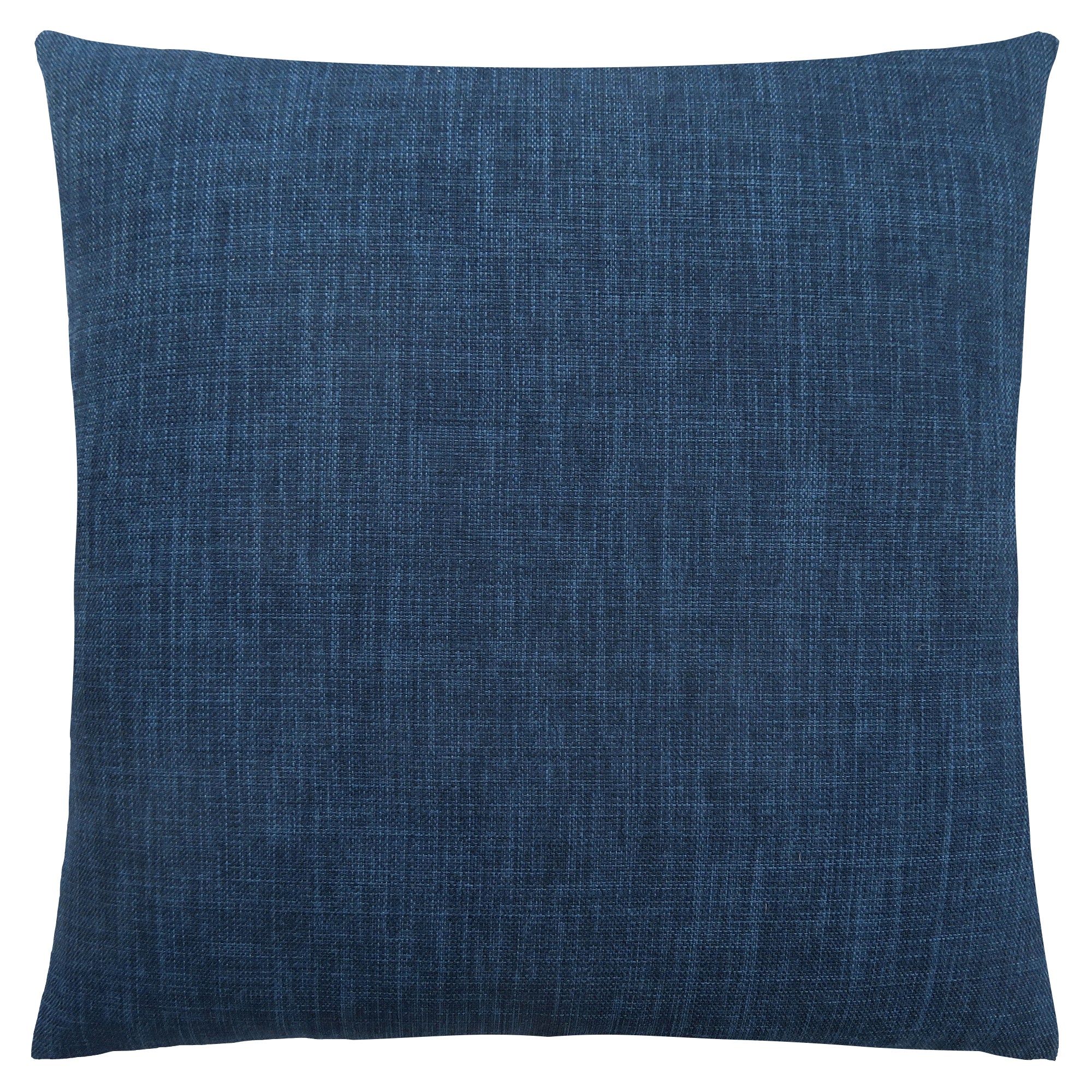 Pillow - 18X 18 / Linen Patterned Dark Blue / 1Pc