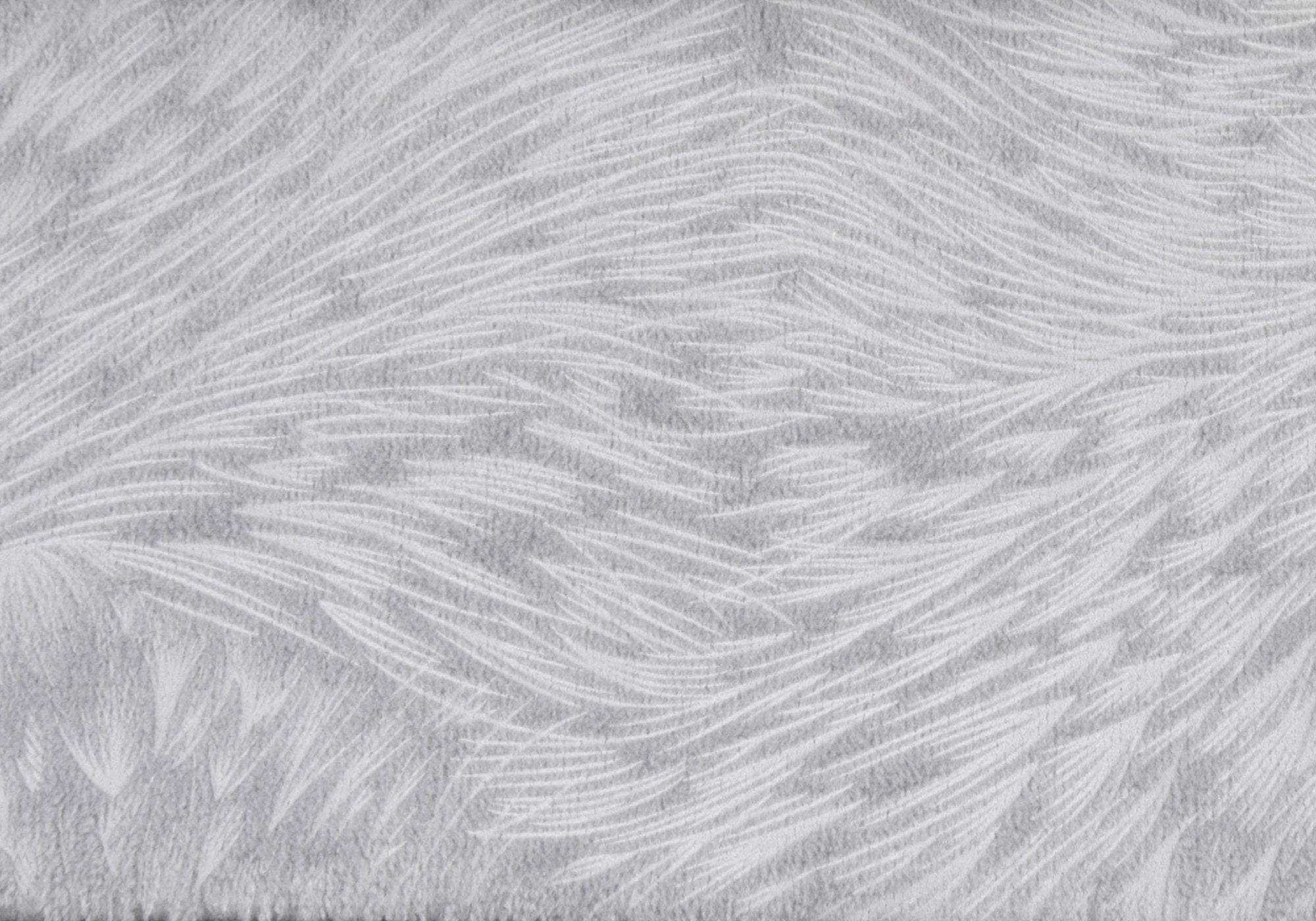 Pillow - 18X 18 / Light Grey Feathered Velvet / 1Pc