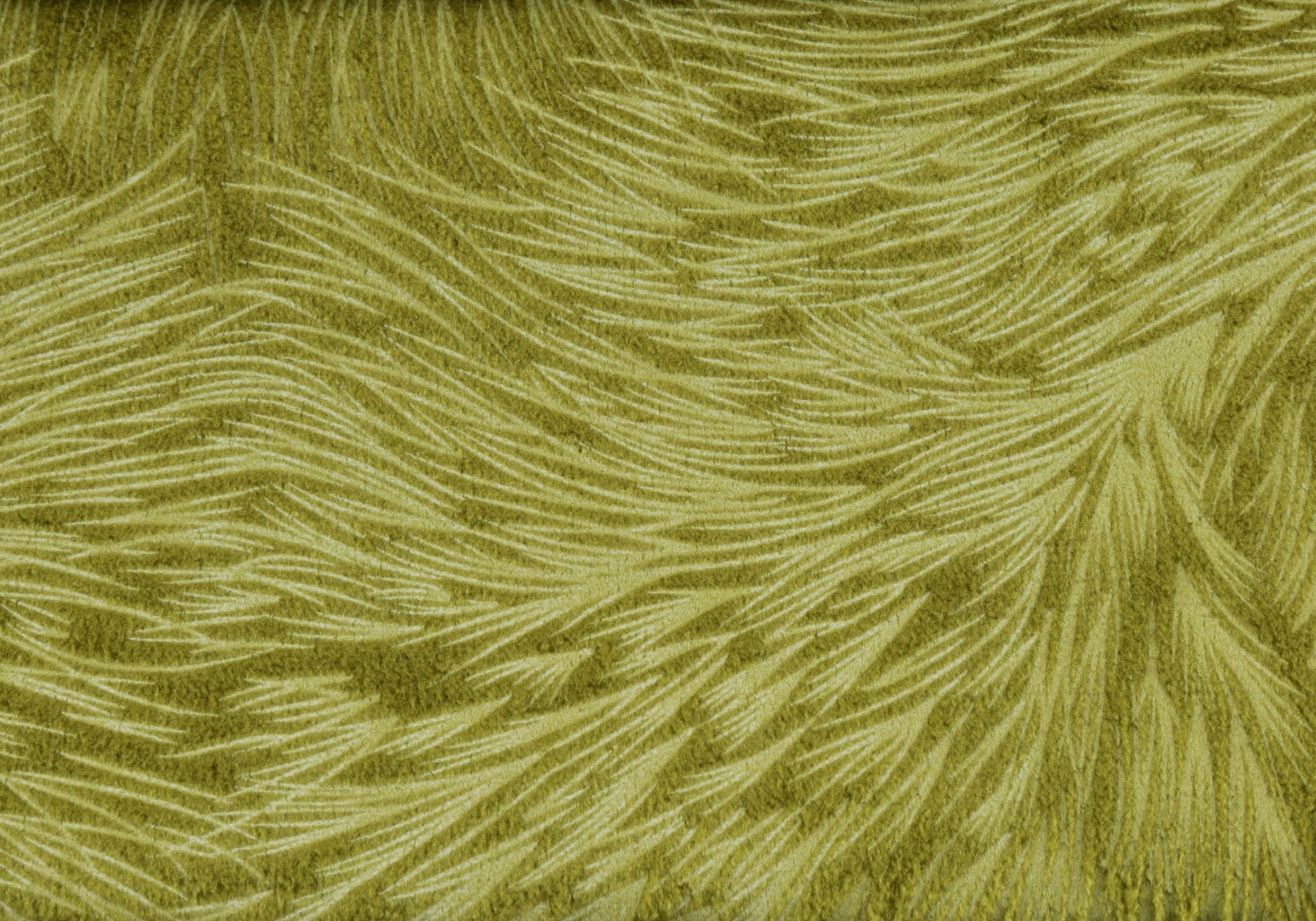 Pillow - 18X 18 / Lime Green Feathered Velvet / 1Pc