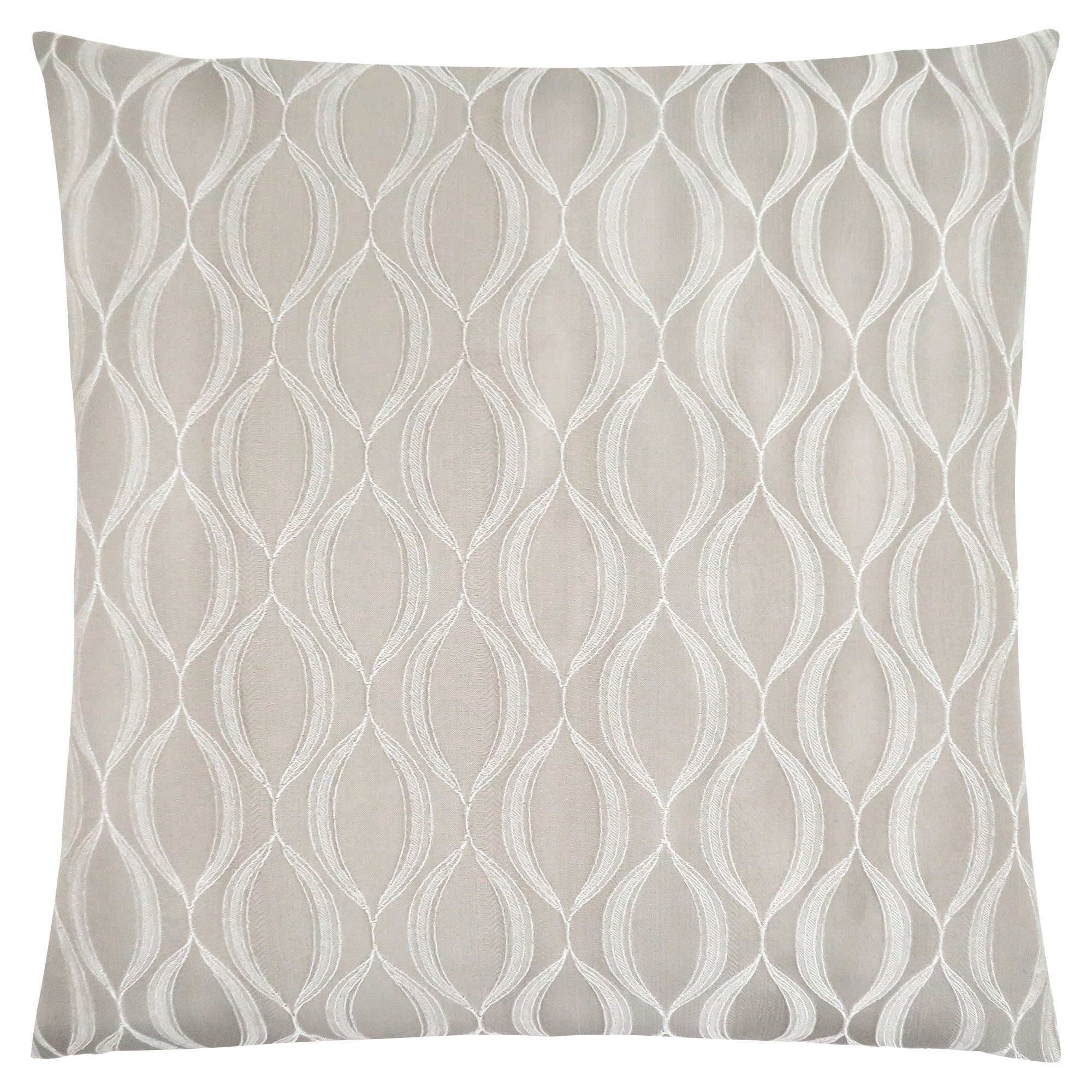 Pillow - 18X 18 / Taupe Wave Pattern / 1Pc