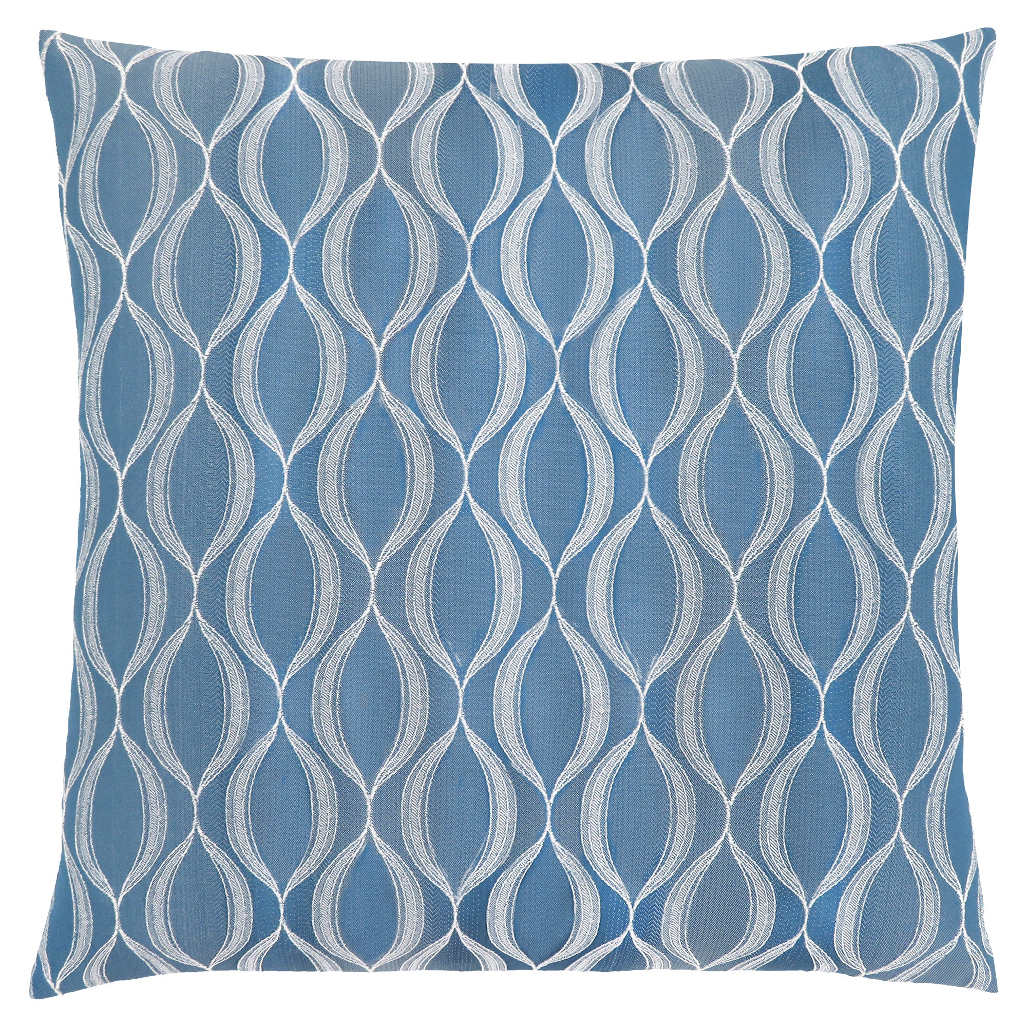 Pillow - 18X 18 / Blue Wave Pattern / 1Pc