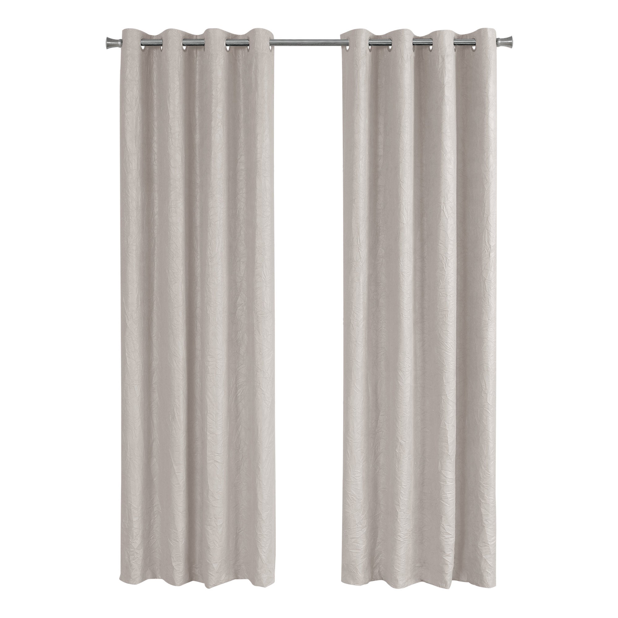 Curtain Panel - 2Pcs / 52W X 95H Ivory Room Darkening