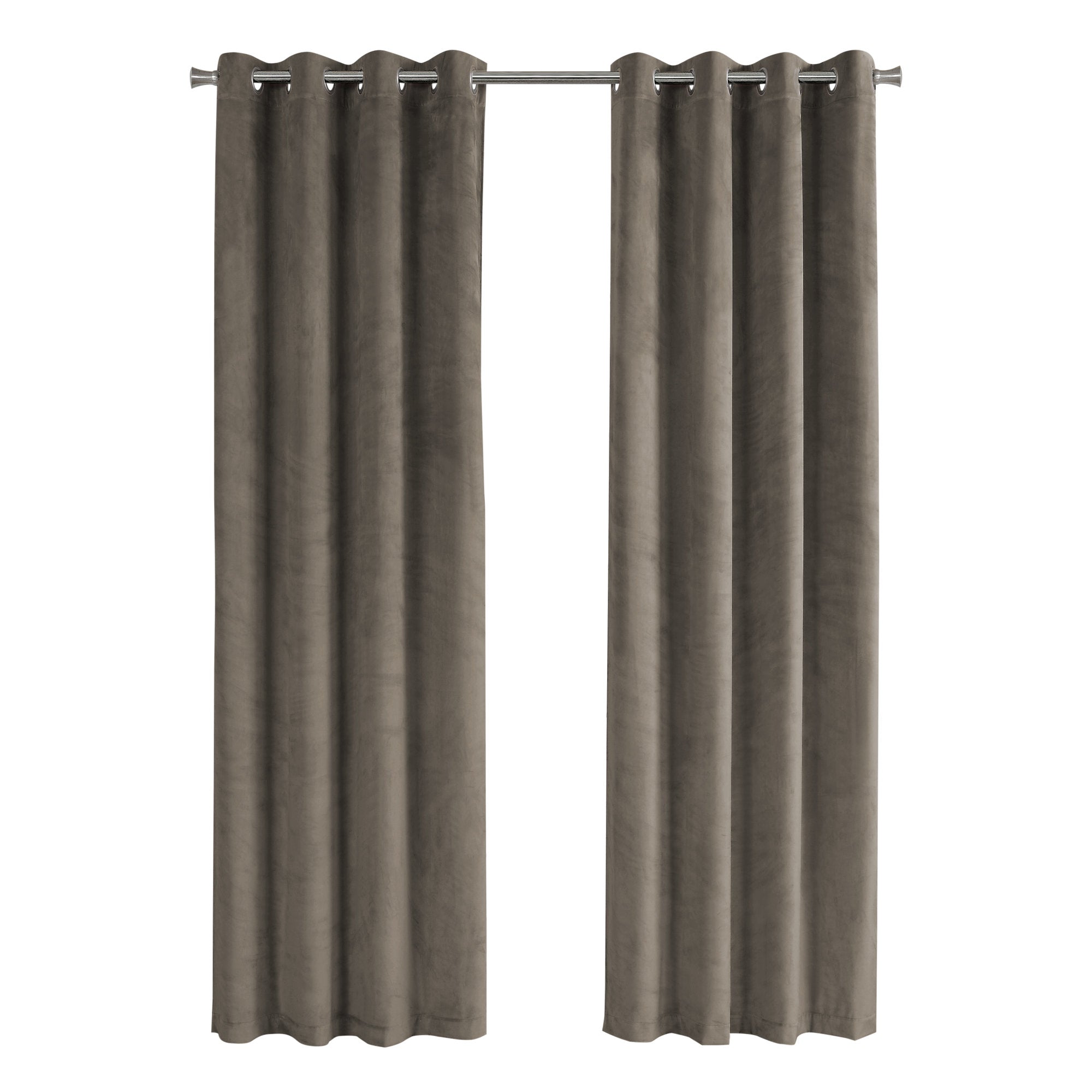 Curtain Panel - 2Pcs / 52W X 84H Taupe Room Darkening
