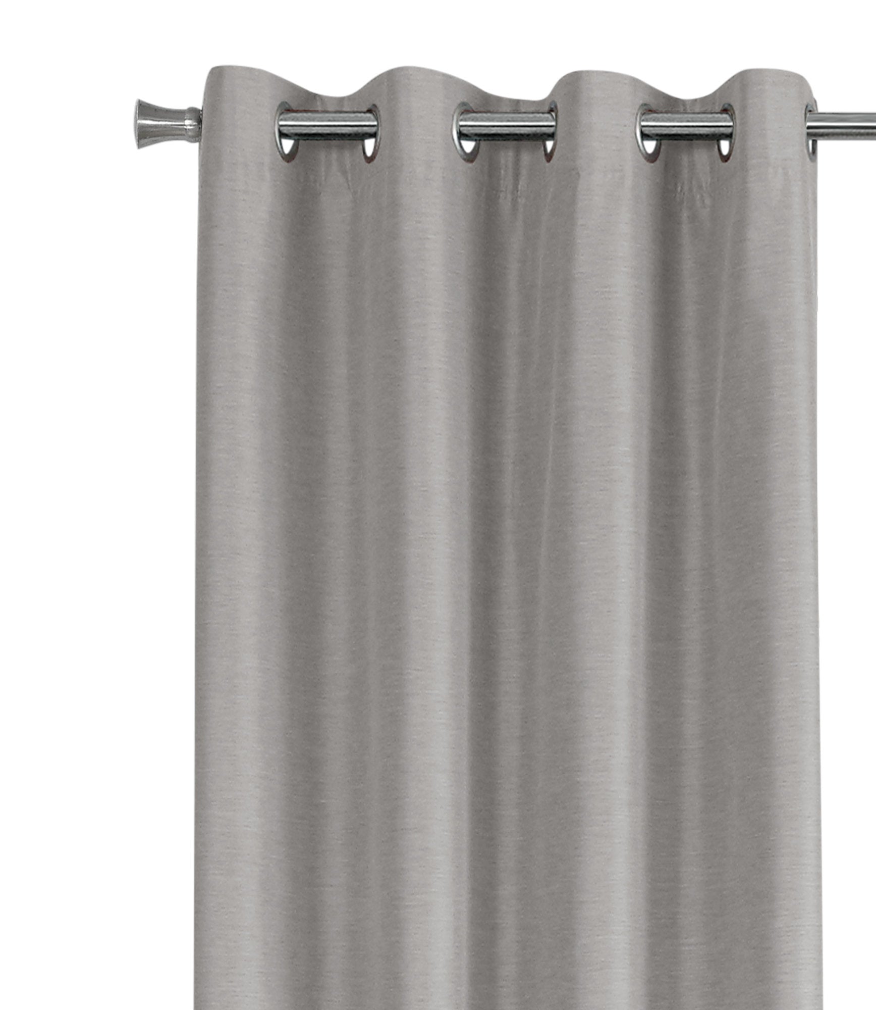 Curtain Panel - 2Pcs / 52W X 95H Silver Solid Blackout