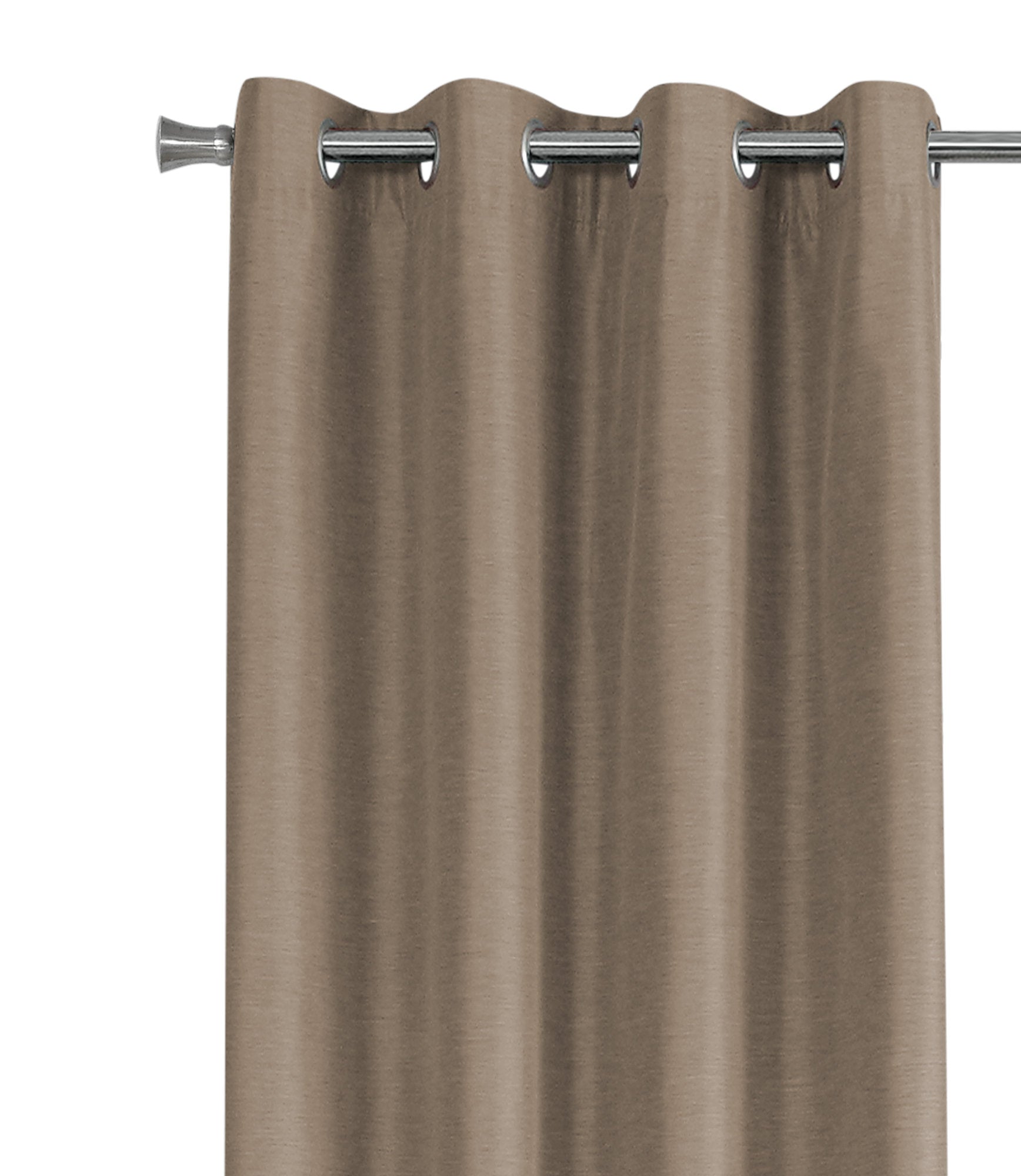 Curtain Panel - 2Pcs / 52W X 84H Brown Solid Blackout