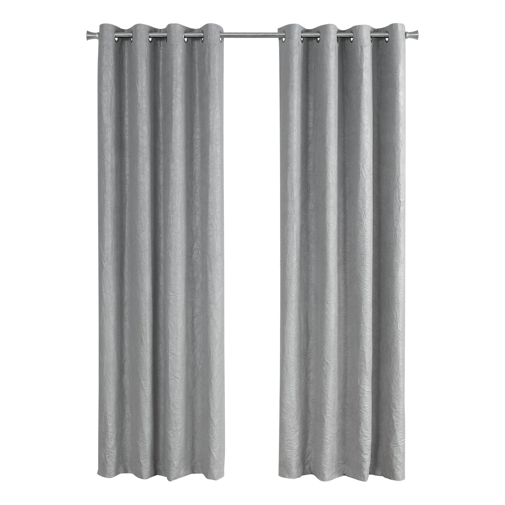 Curtain Panel - 2Pcs / 52W X 84H Silver Room Darkening