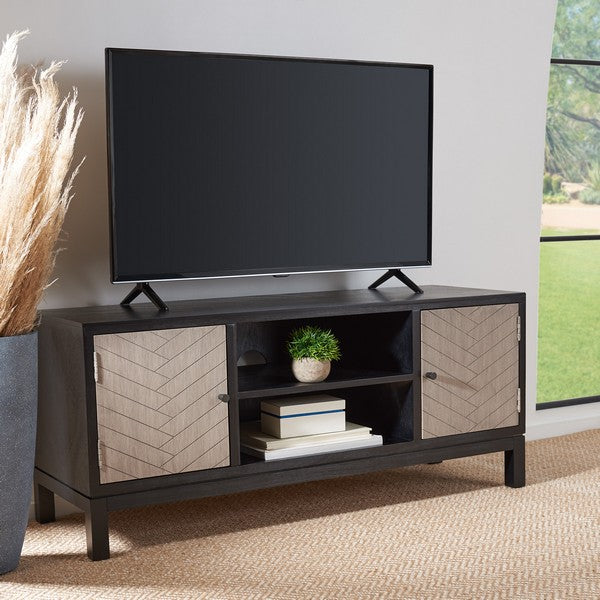 Ajana 2 Door 1 Shelf Media Stand - Modern TV Unit