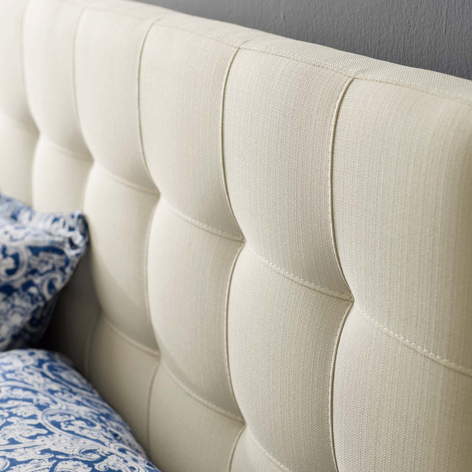 Lily Queen Upholstered Fabric Headboard