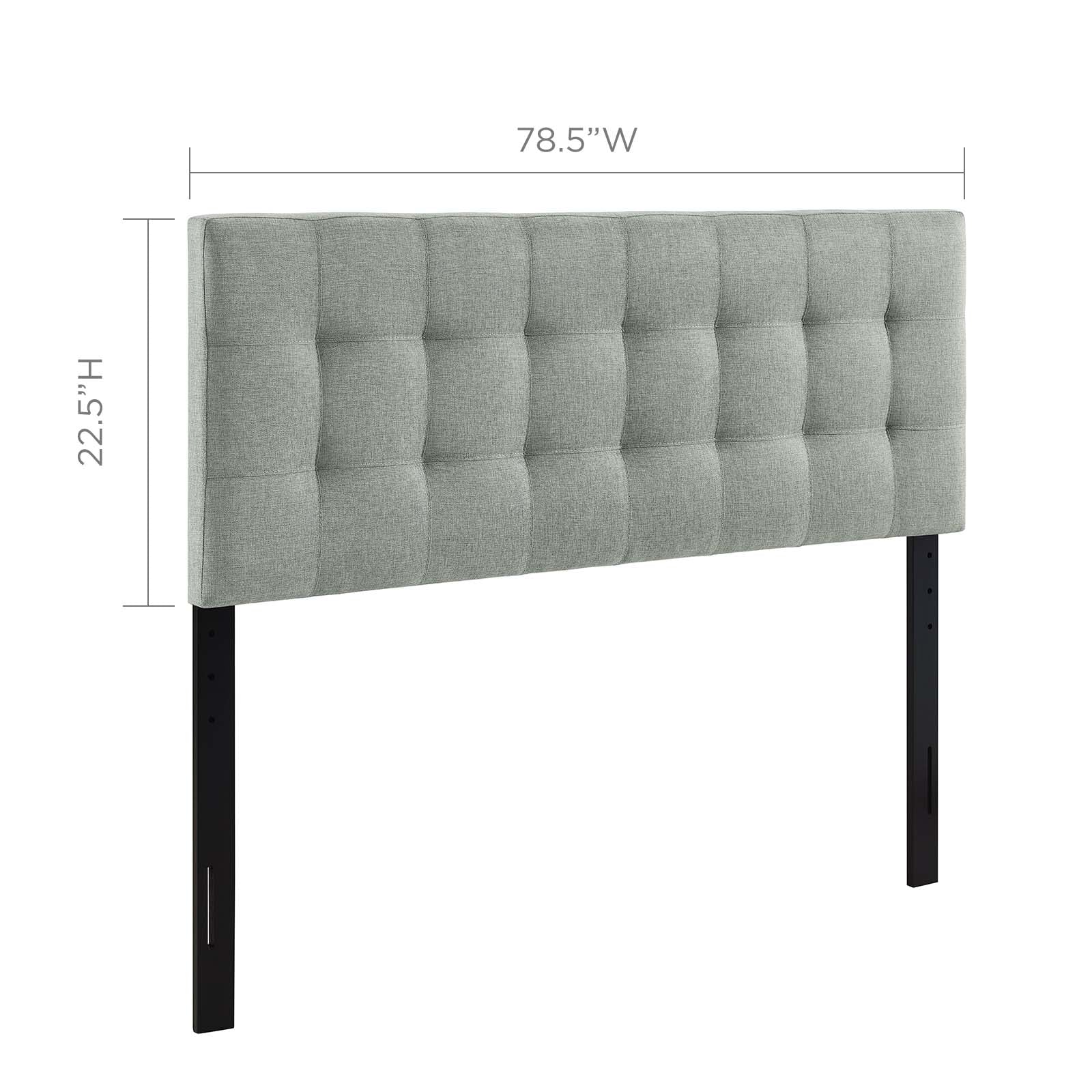 Lily King Upholstered Fabric Headboard