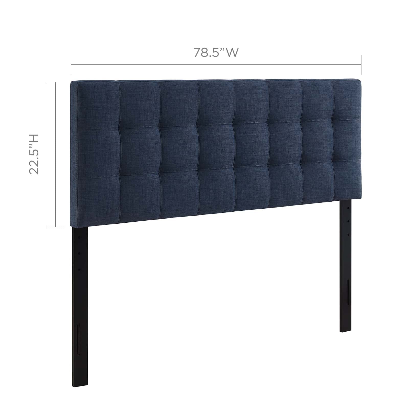 Lily King Upholstered Fabric Headboard